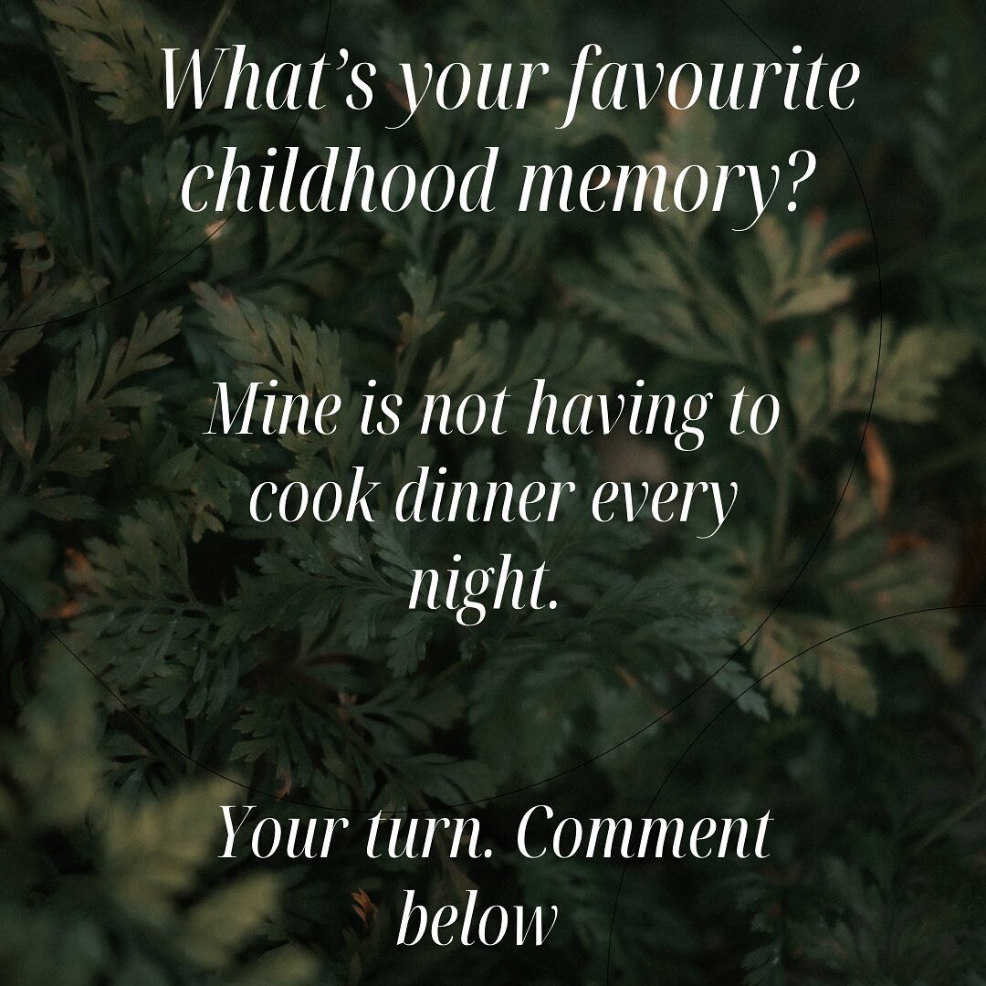 What do you miss most about your childhood that would make your life easier today? I miss not being responsible for what everyone eats. 

I remember always asking my mom what was for dinner and what snack we could have. We must have exhausted her. 

