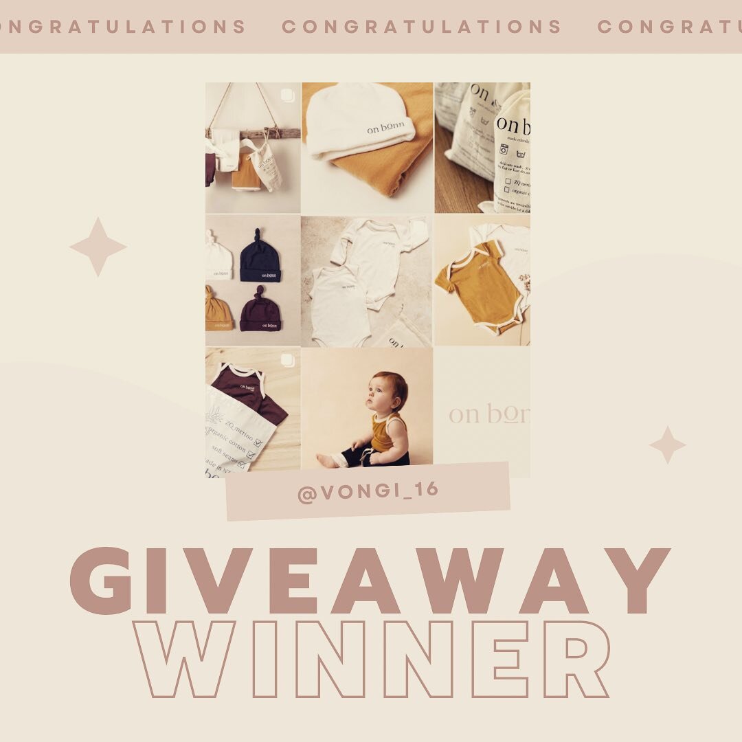 CONGRATULATIONS @vongi16 

The winning ticket drawn randomly from all the tickets scanned at the Baby Show belonged to Liam Ratana and Siobhan Patia. 

We are so happy to be able to give you $550 of new baby clothes and accessories, perfect timing as