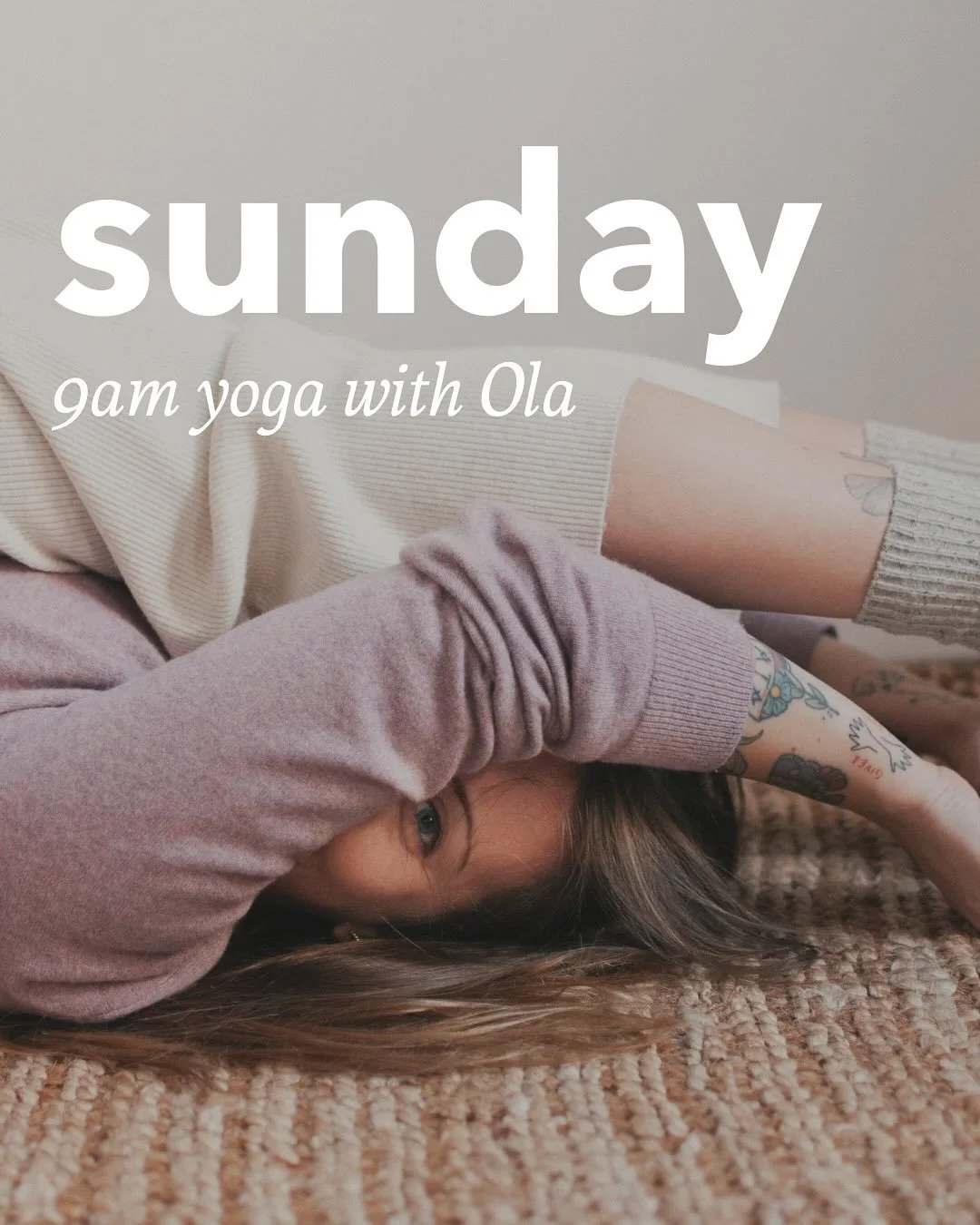 we&rsquo;ve got a new sunday lineup starting next week! flow through the morning with @olakulus.yoga and @boringblueboy4 and remember, we bring in @d_moves twice a month for roll + restore for a balancing, restorative offering.

9am yoga // flow styl