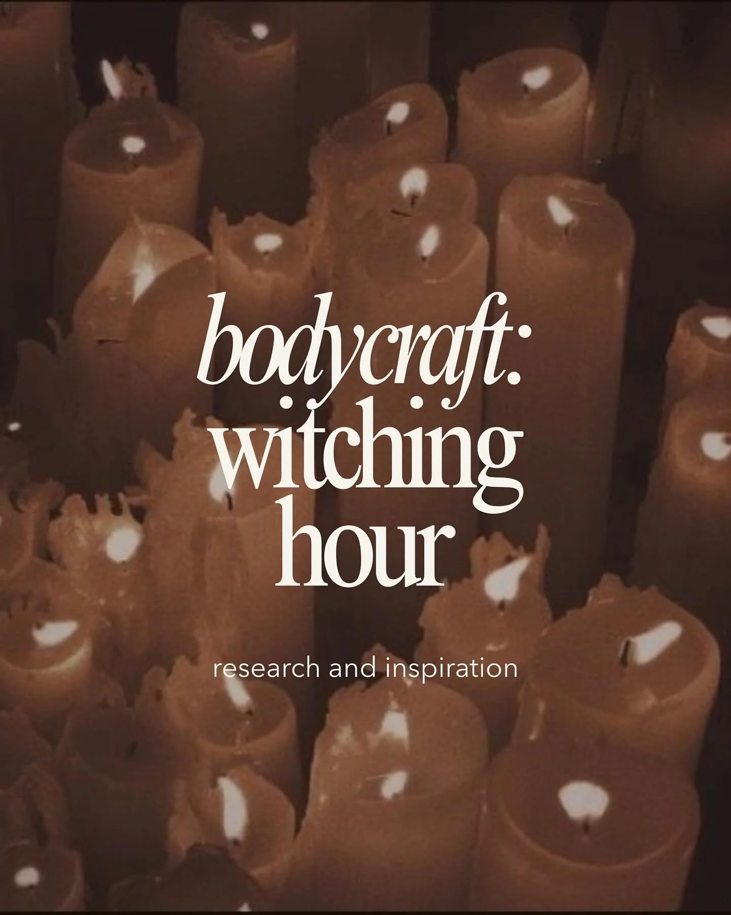 🕯️🌙🔮 cast your spells with us this week for bodycraft: witching hour. it&rsquo;ll be a spellbinding class of dance, strength, and ritual &mdash; designed to awaken your inner power and attune you to your intuition. swipe to see the inspo behind th