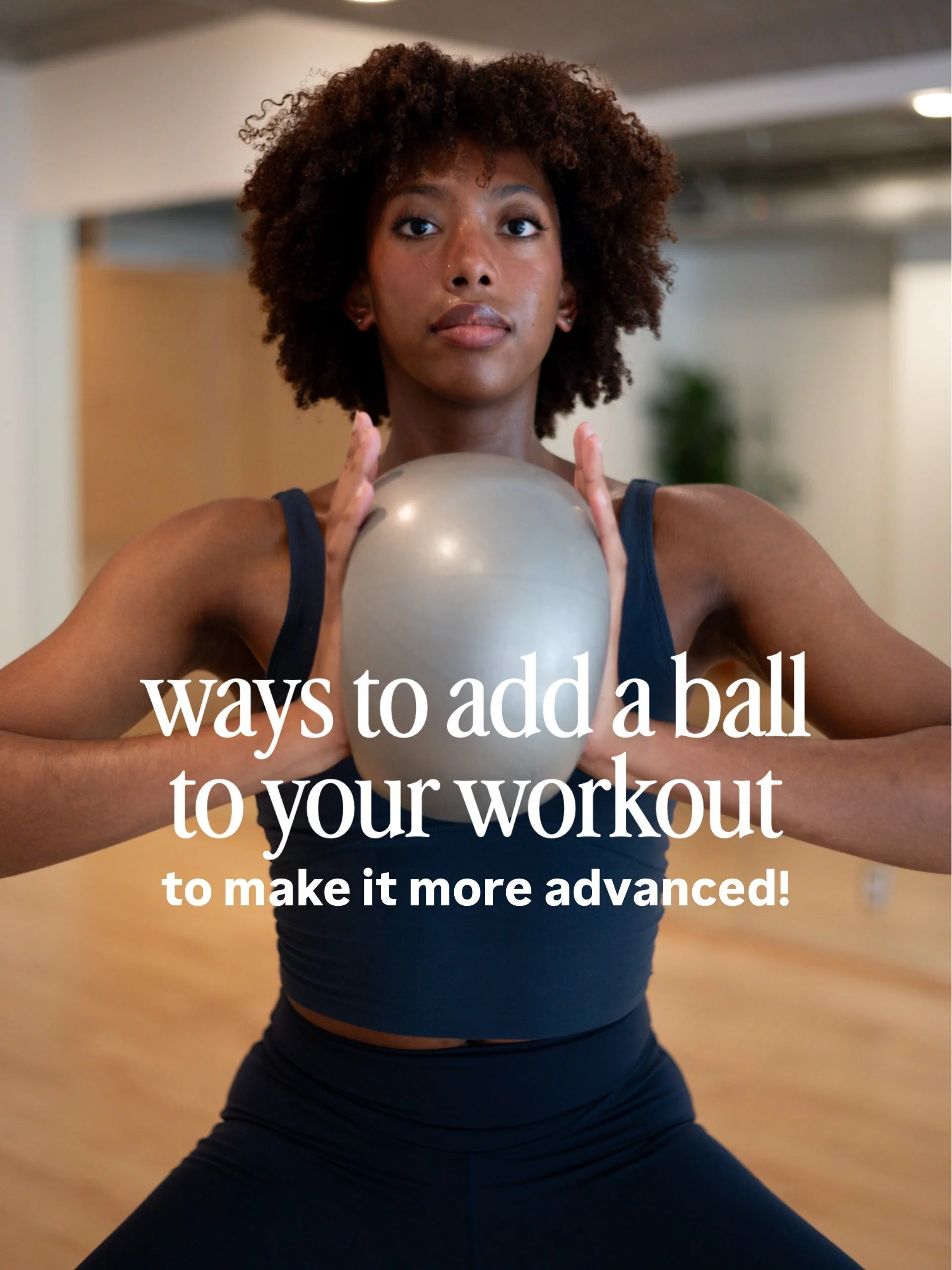 we love the little wiggles and wobbles the ball provides! you can take exercises you already know, add a ball, and boom, everything just got a little more advanced. @chloe_mpayne cooked up a verrrrry good ball program this week if you want a taste of