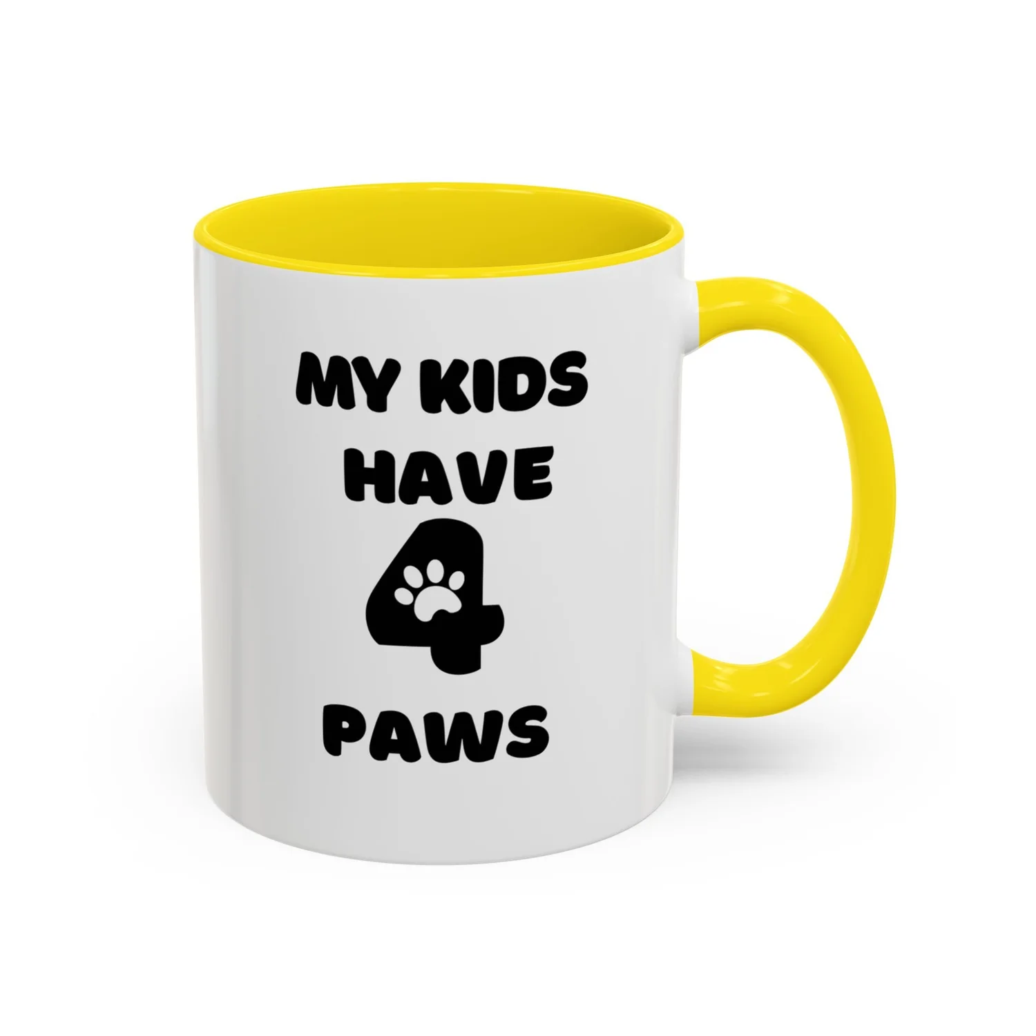 Andaz Press "My Kids Have Paws" Coffee Mug - 11oz Ceramic Pet Lover Gift Mug
