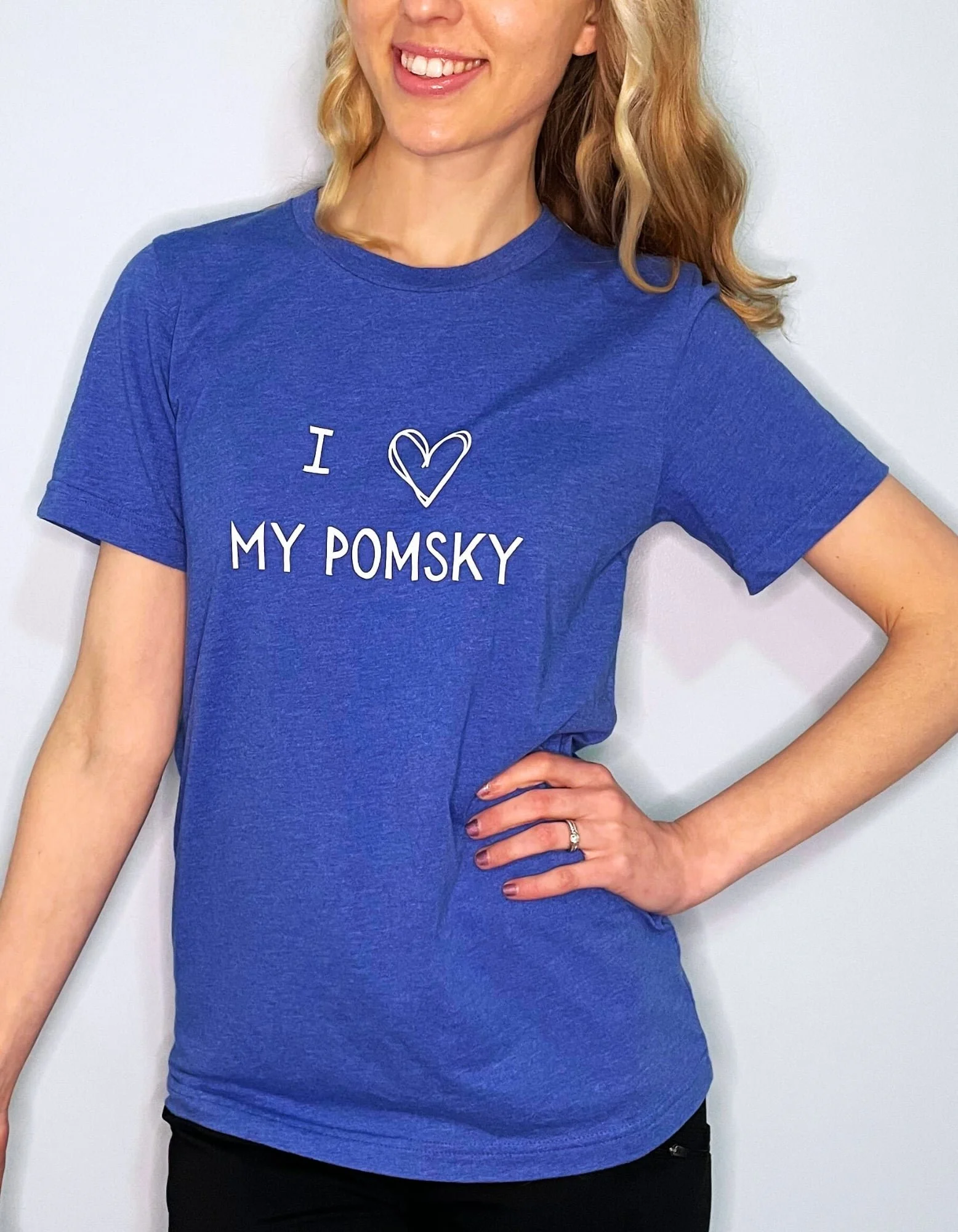 I Heart My Pomsky Short Sleeve T Shirt