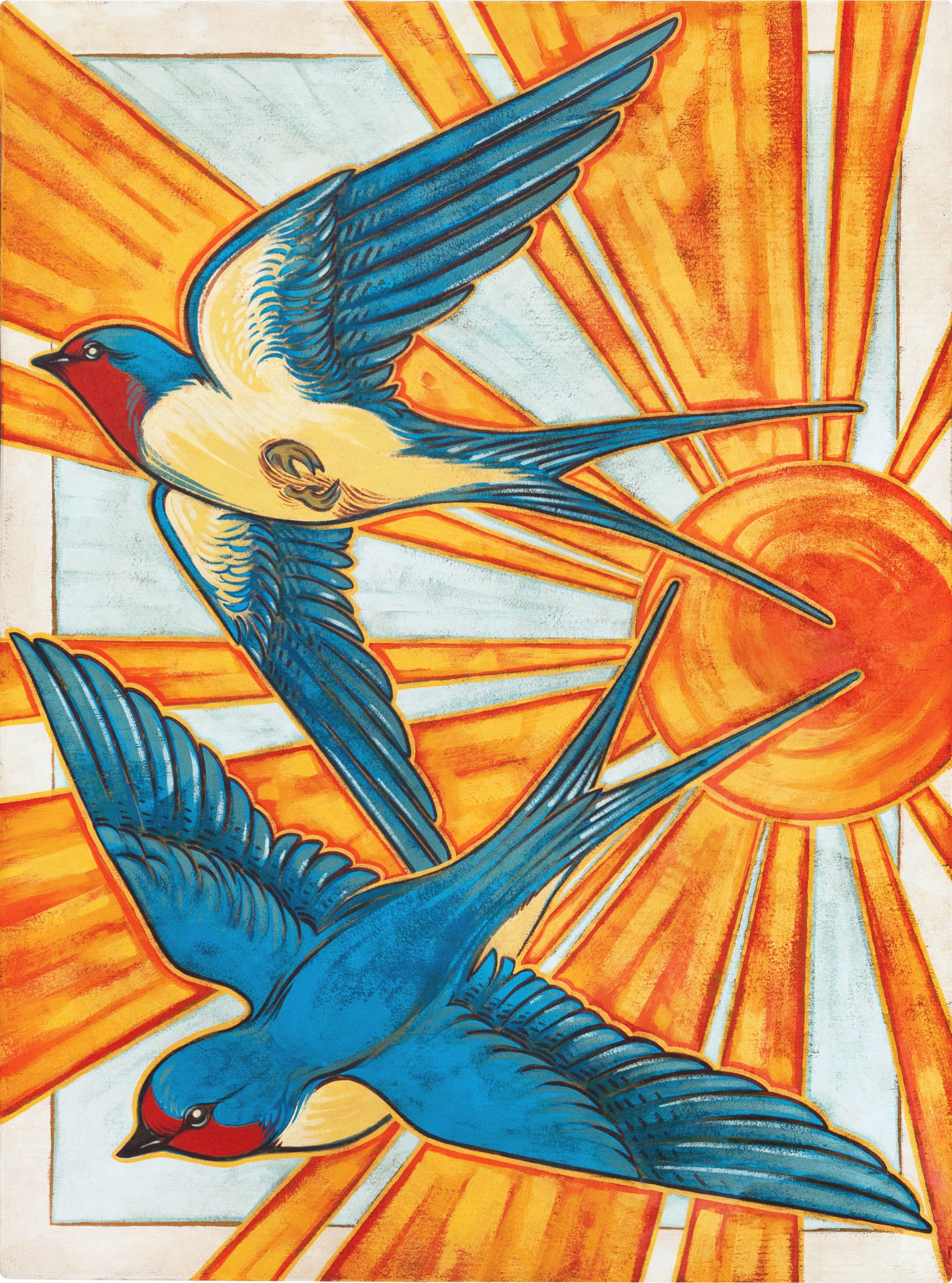 The Acrobats (Barn Swallows)Bborderless.jpg