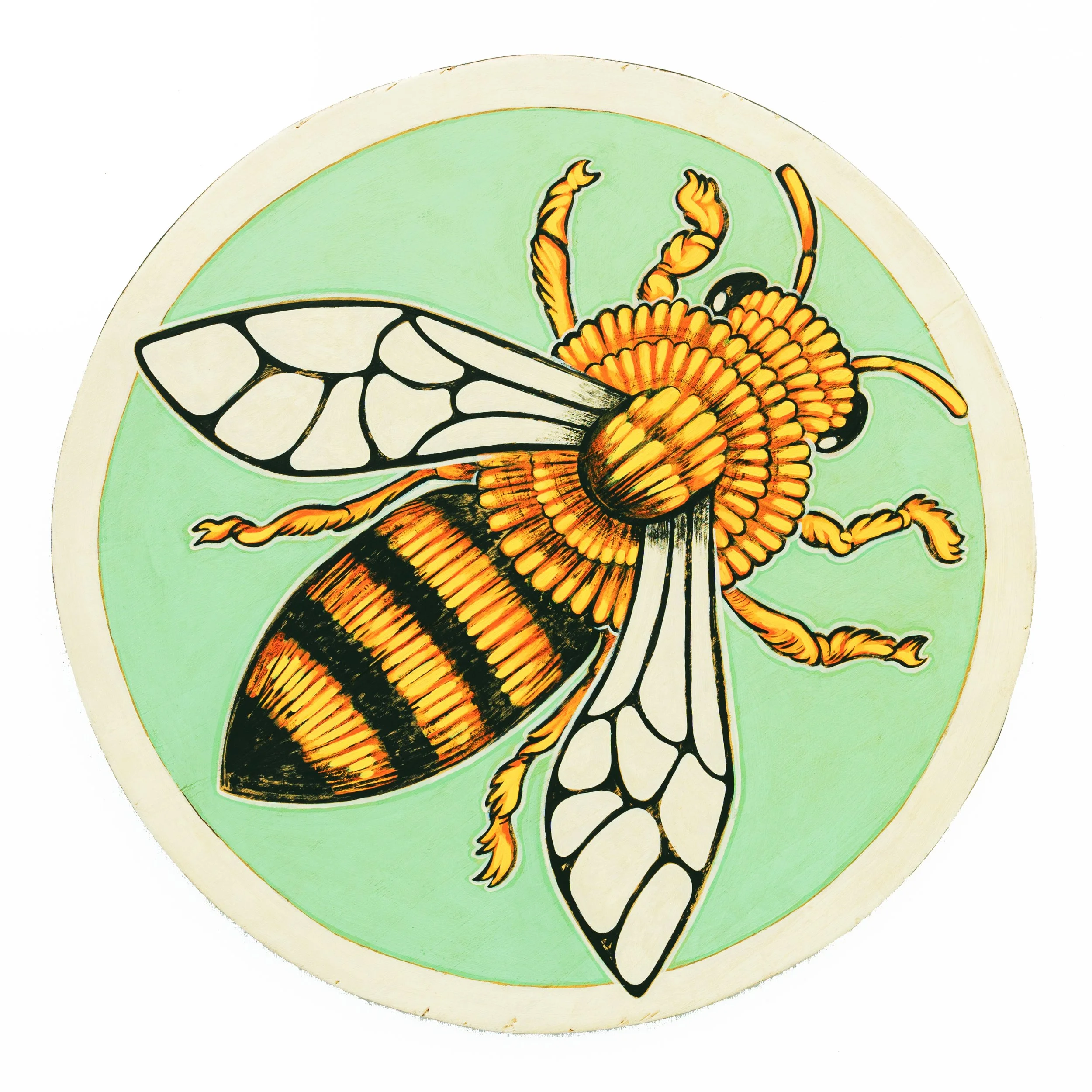 Our Friend The Honey Bee Mint Green.jpg