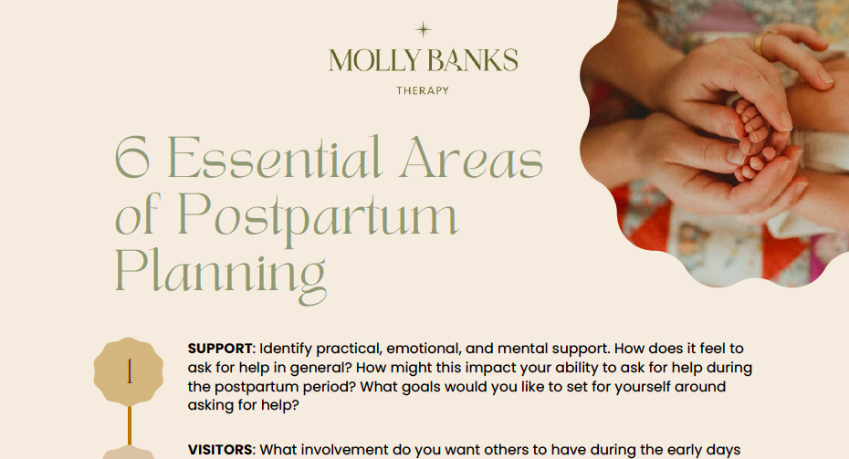 Six Essential Areas of Postpartum Planning