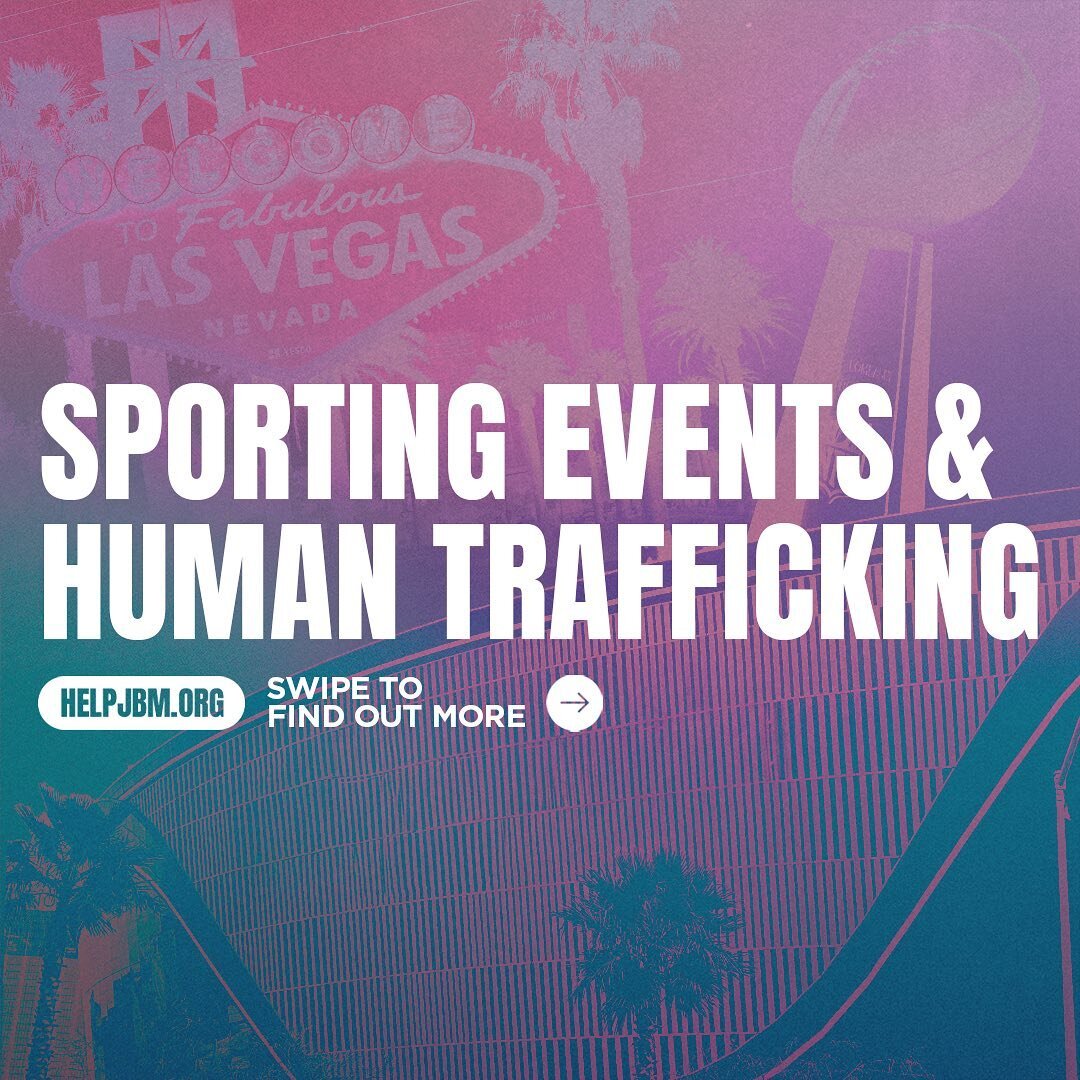 Did you know that trafficking happens often through sport? Did you know that the Super Bowl is one of the largest human traffficking days of the year! These events draw lots of people, but not just for the game but to purchase sex. We will have our t