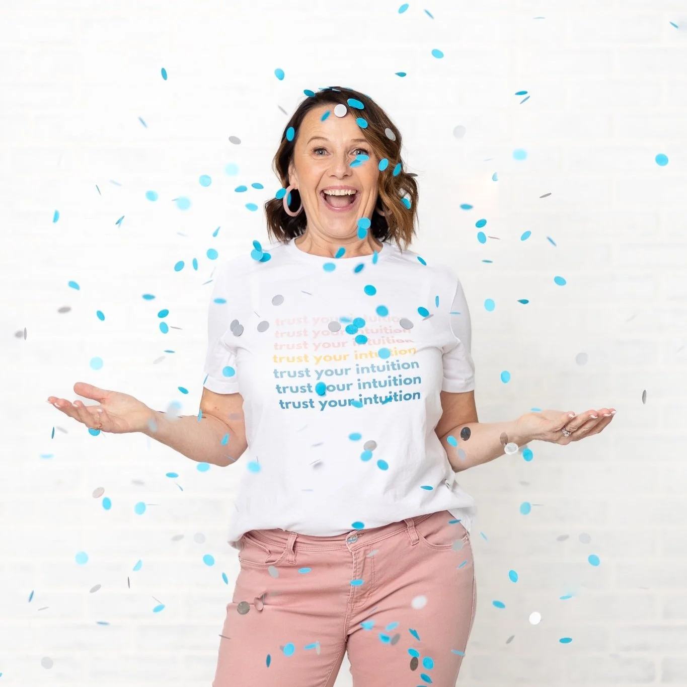 Personal brand photography session for entrepreneur inside Manchester NH natural light studio