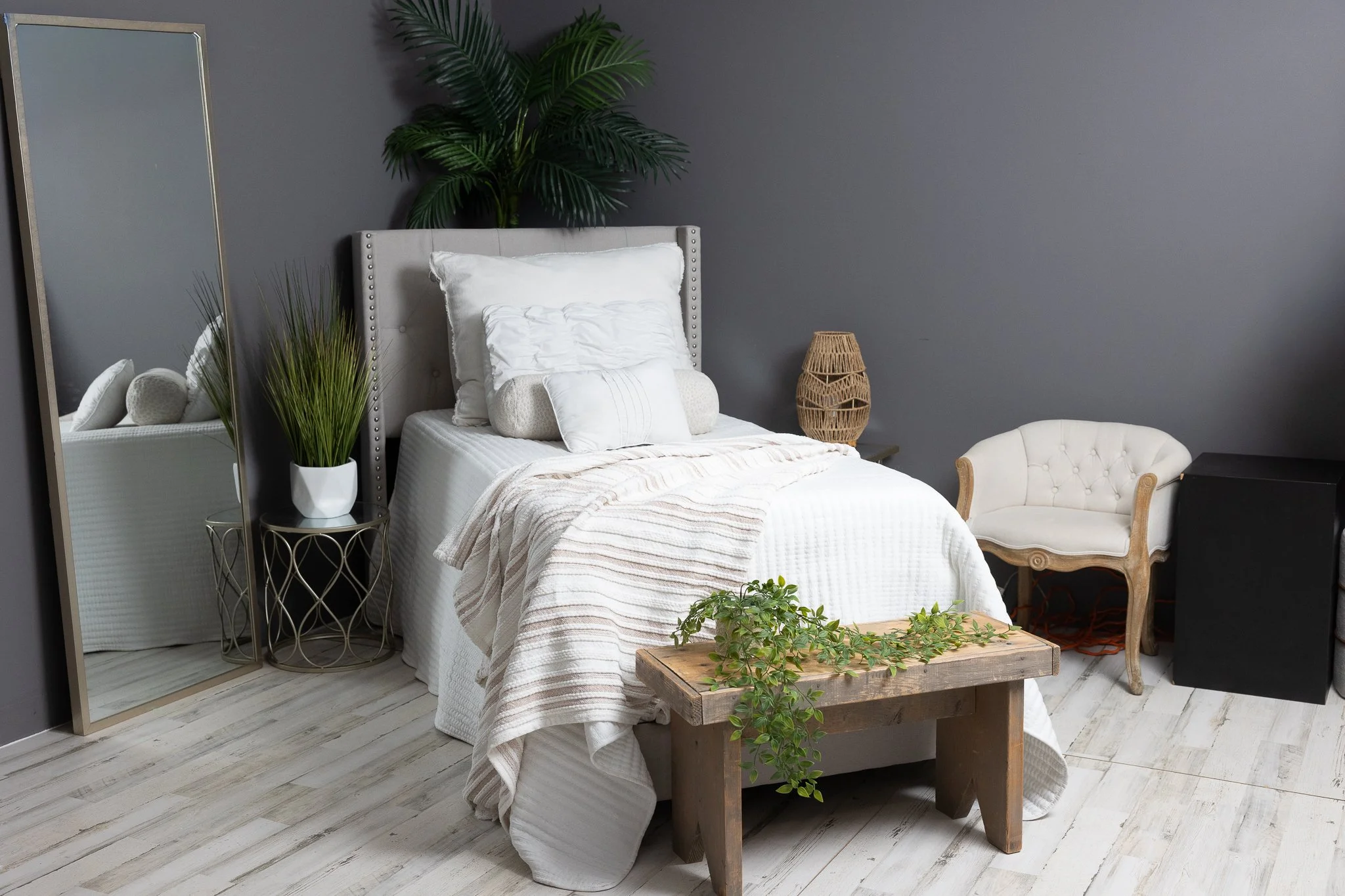 Bed on wheels for easy moving!