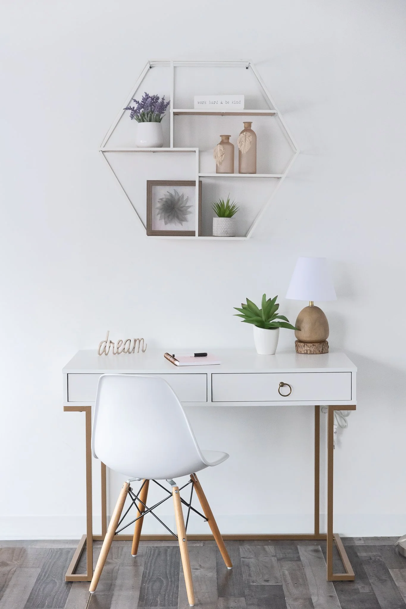 Back room office area