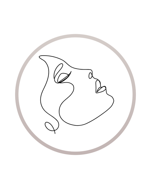 Facial laser hair removal illustration