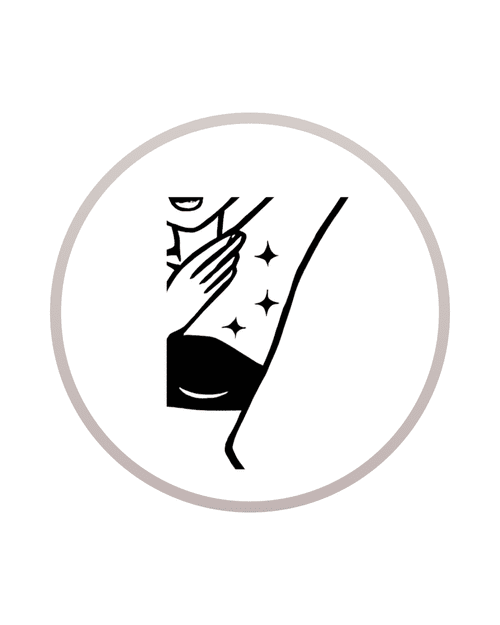 Underarm laser hair removal illustration