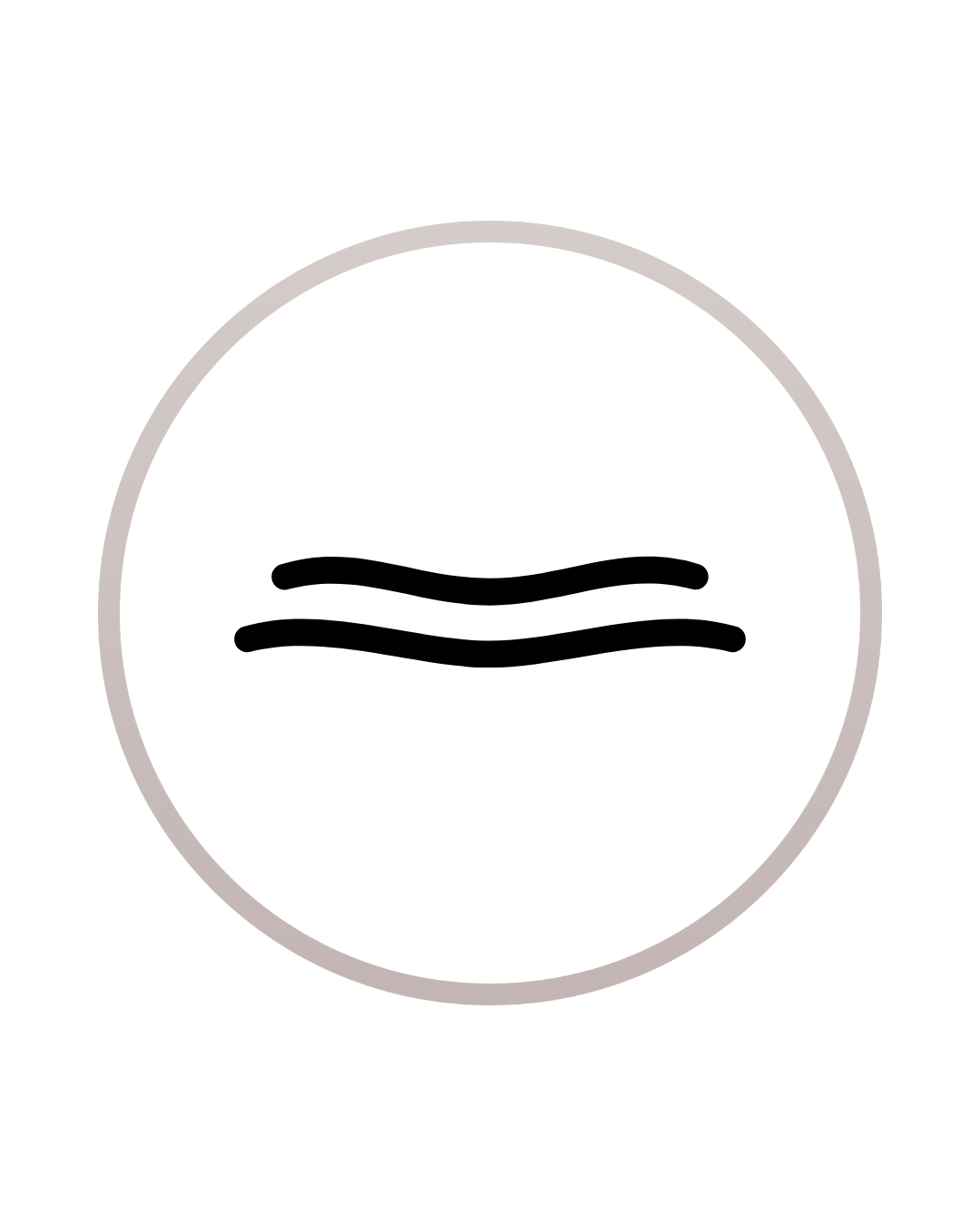 Icon of a washing machine with two wavy lines inside, indicating laundry or washing process.