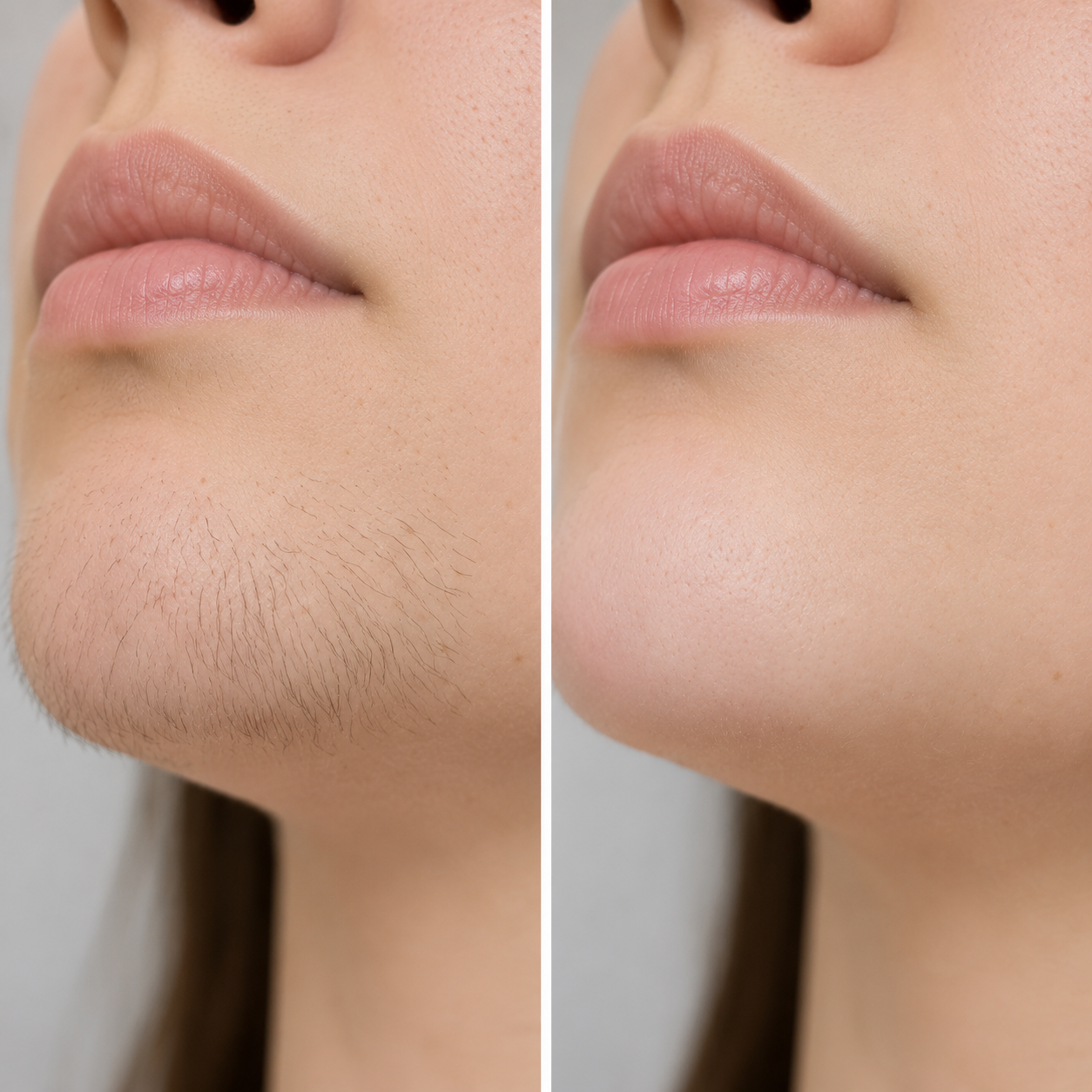 before and after chin hair laser hair removal PCOS.png