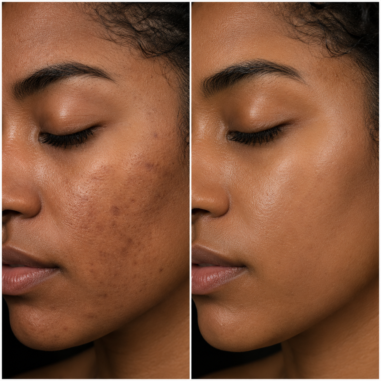 before and after acne laser facial denver dream medspa african client.png