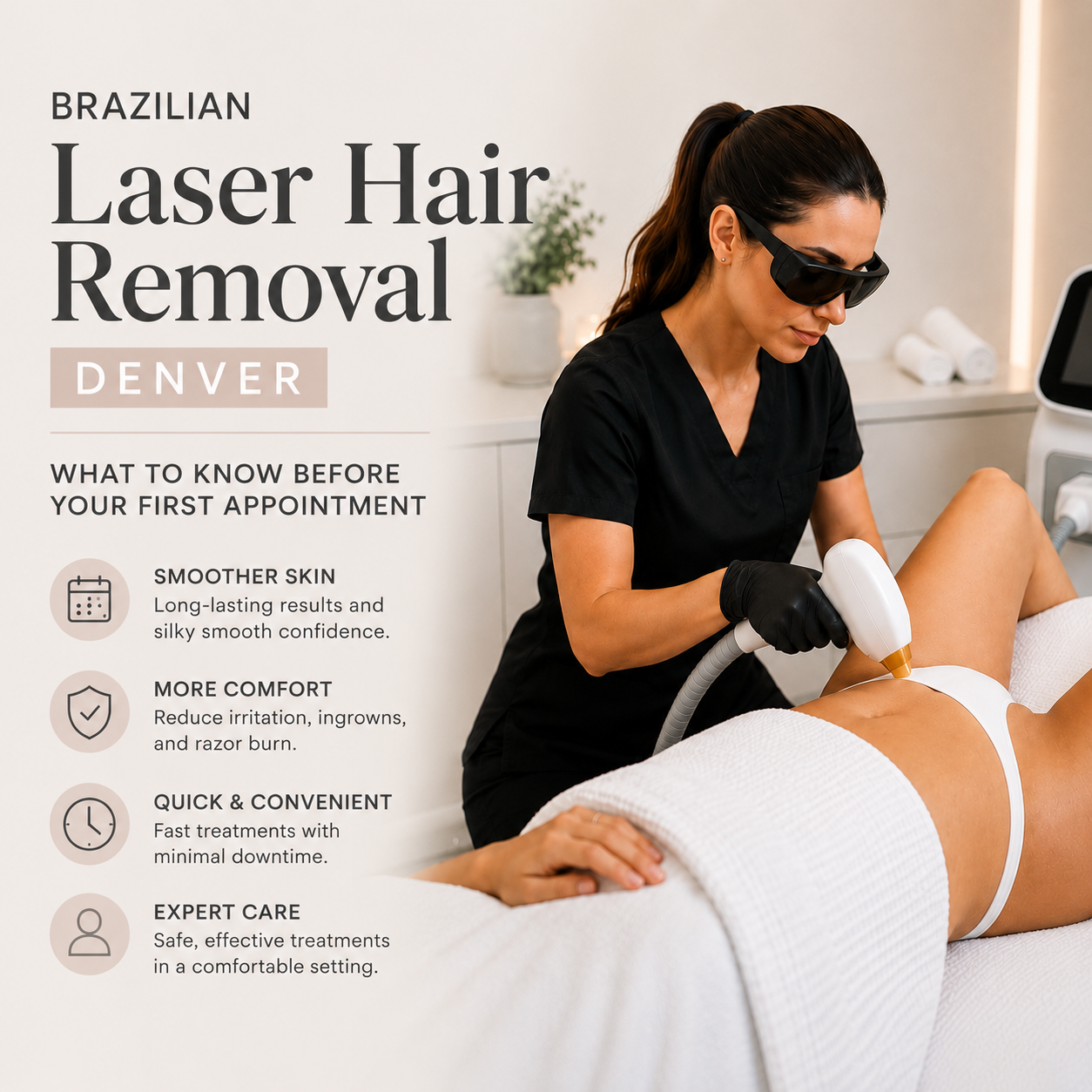 Brazilian Laser Hair Removal Denver: What to Know Before Your First Appointment