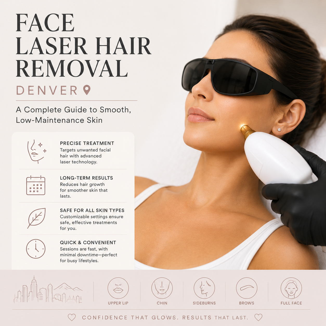 Face Laser Hair Removal Denver: A Complete Guide to Smooth, Low-Maintenance Skin