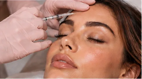 Professional cosmetic injectable treatment representing Botox and Jeuveau in Denver