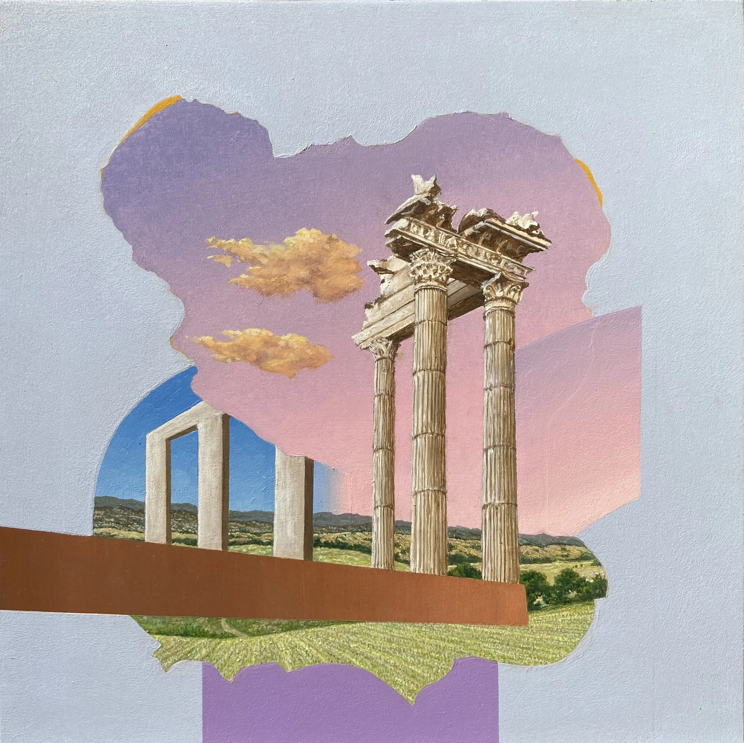Post and Lintel portal
oil on board 30 x 30 cm
$700