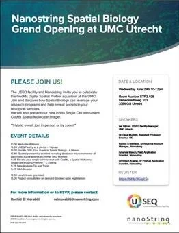 Nanostring Spatial Biology Grand Opening at UMC Utrecht