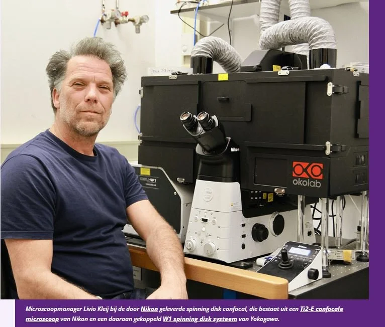 Microscope manager Livio Kleij 