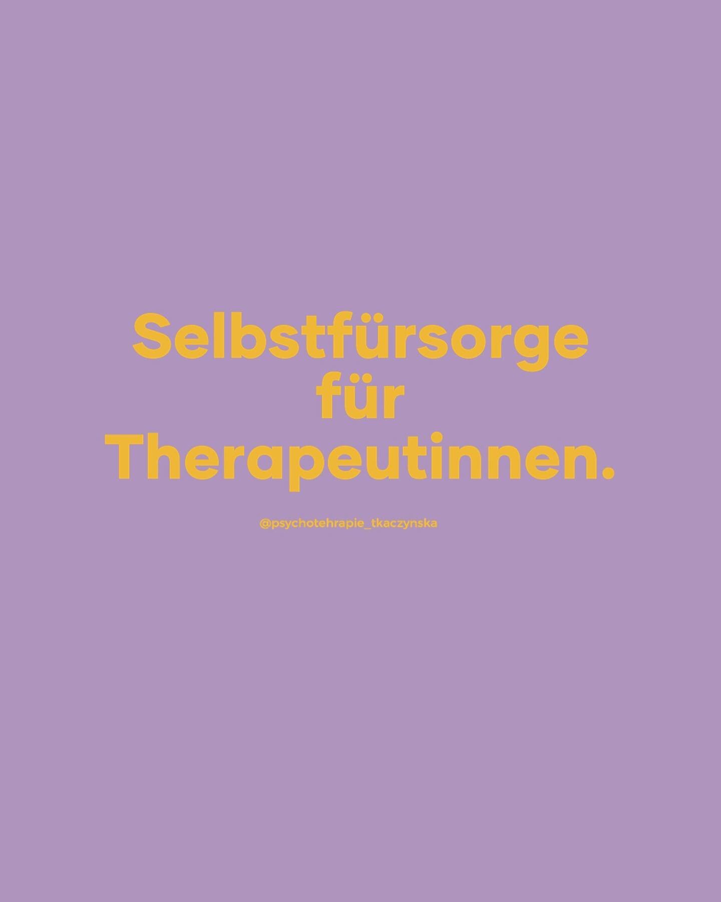 Who will care for the career? Was sollen wir, Therapeutinnen, tun f&uuml;r unsere mentale Gesundheit? 
Anderen zu helfen bedeutet auch f&uuml;r sich zu sorgen. Anderen helfen bedeutet f&uuml;r sich da zu sein.
.
.
.
#psychotherapist #mindset #depress