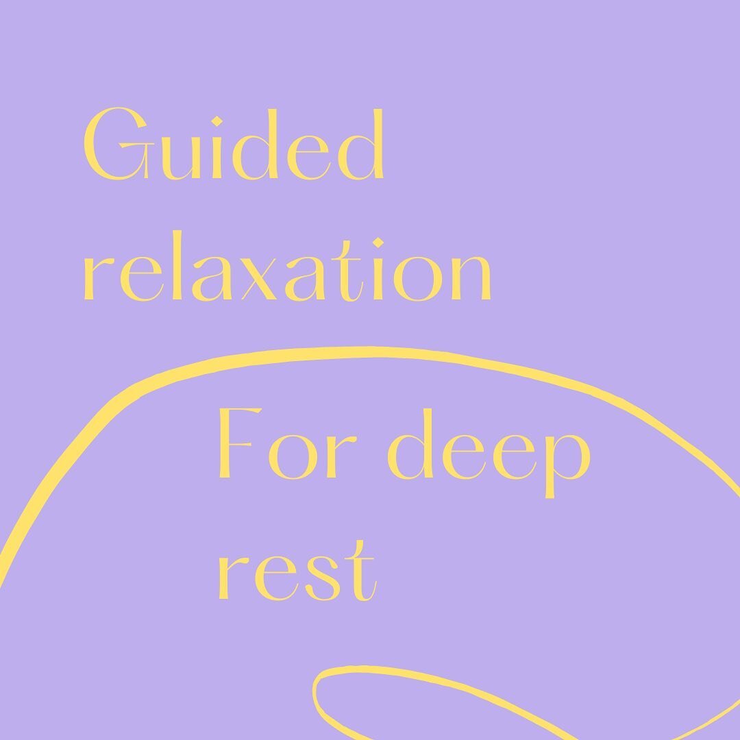 I have a new guided relaxation for &lsquo;Deep Rest&rsquo; ready to go out this week to existing students and anyone who signs up to my Wednesday evening Pregnancy class. If you struggle to switch off in the evening, have trouble getting to sleep, fi