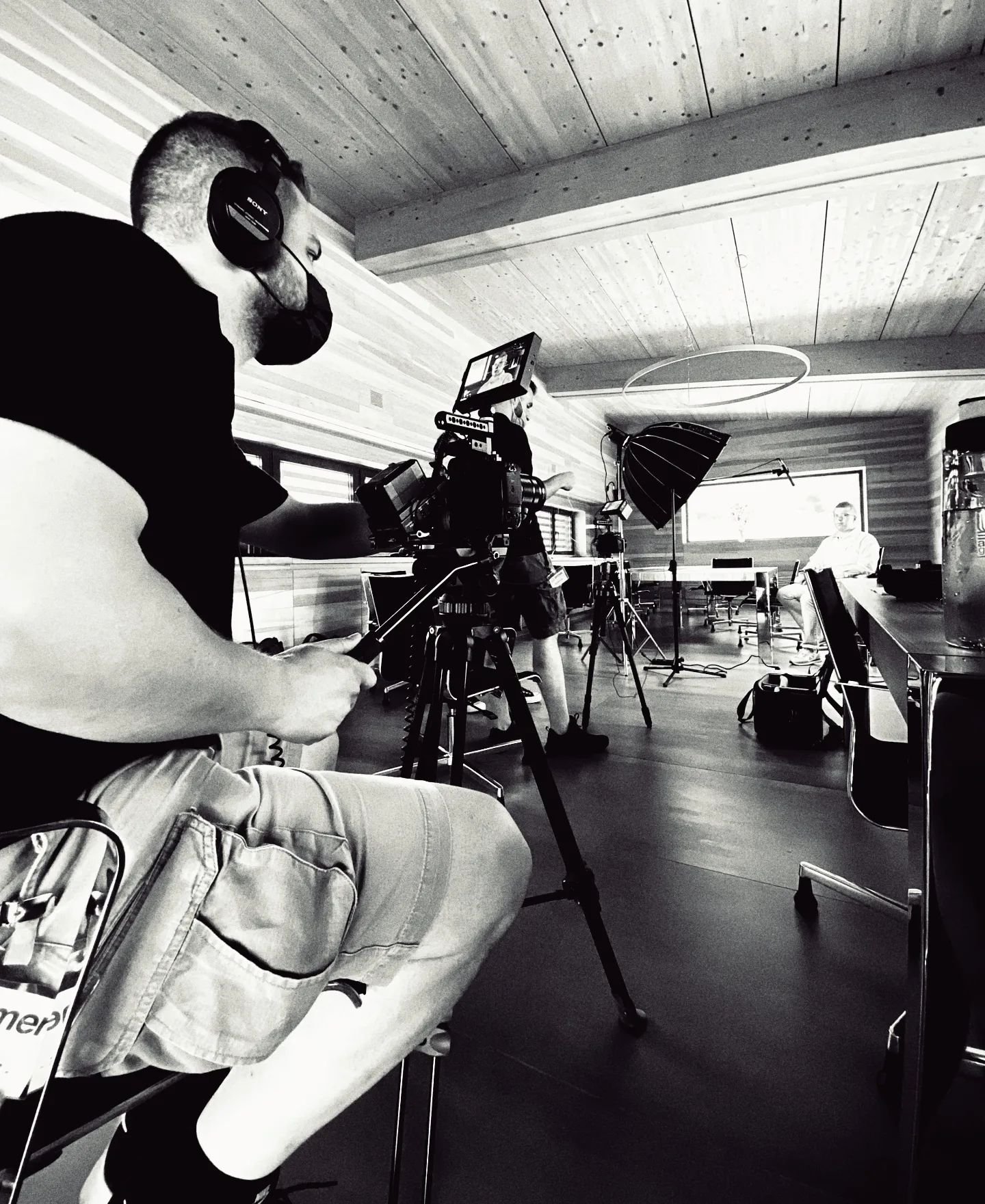 #shooting #intervista #video #set #videomaker #bstudio