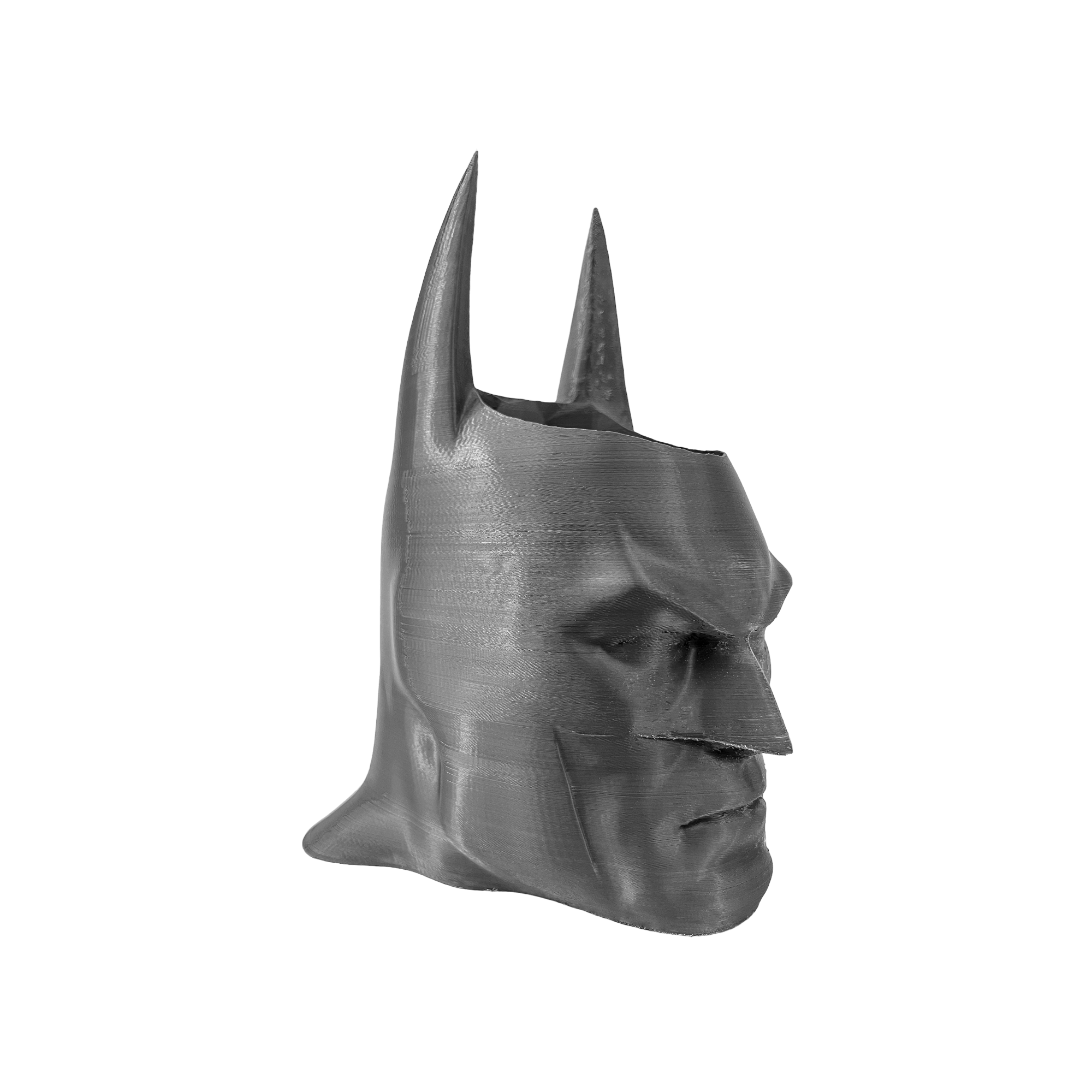 Batman Head Planter XL silver 3D Print.png