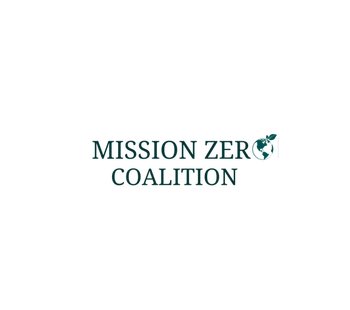 Logo of the Mission Zero Coalition with a stylized leaf icon.