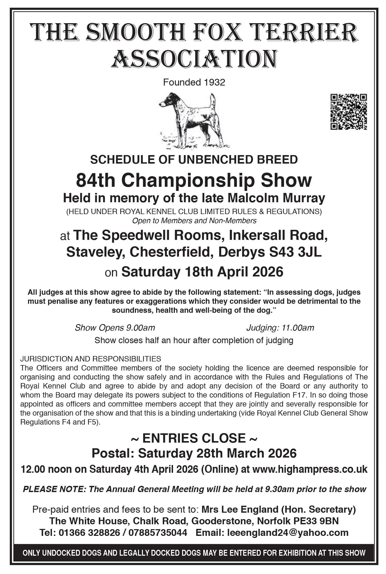 SFTA Championship Show 2026