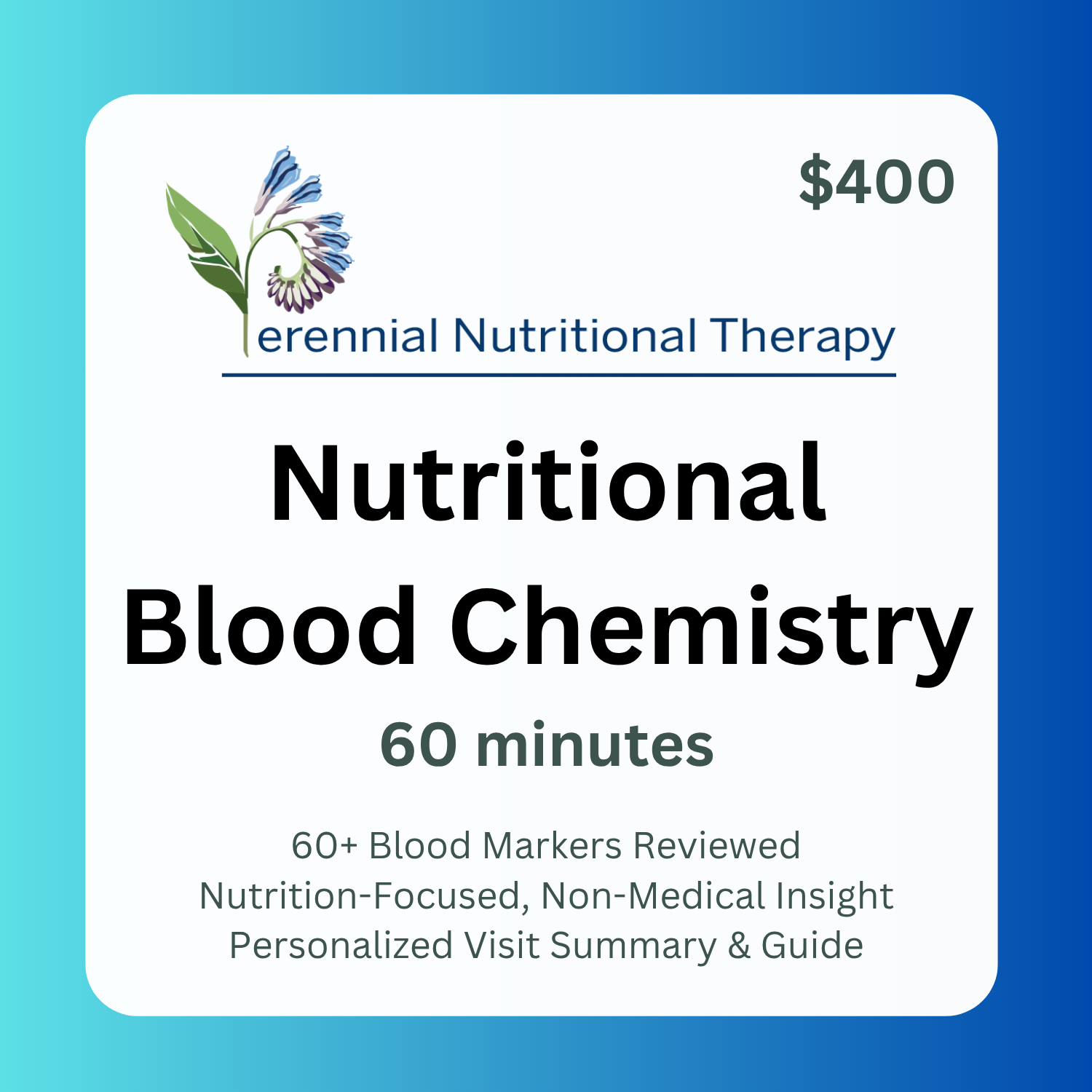 Nutritional Blood Chemistry
