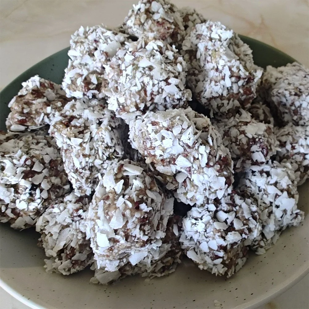 Energy balls with nutritional benefits