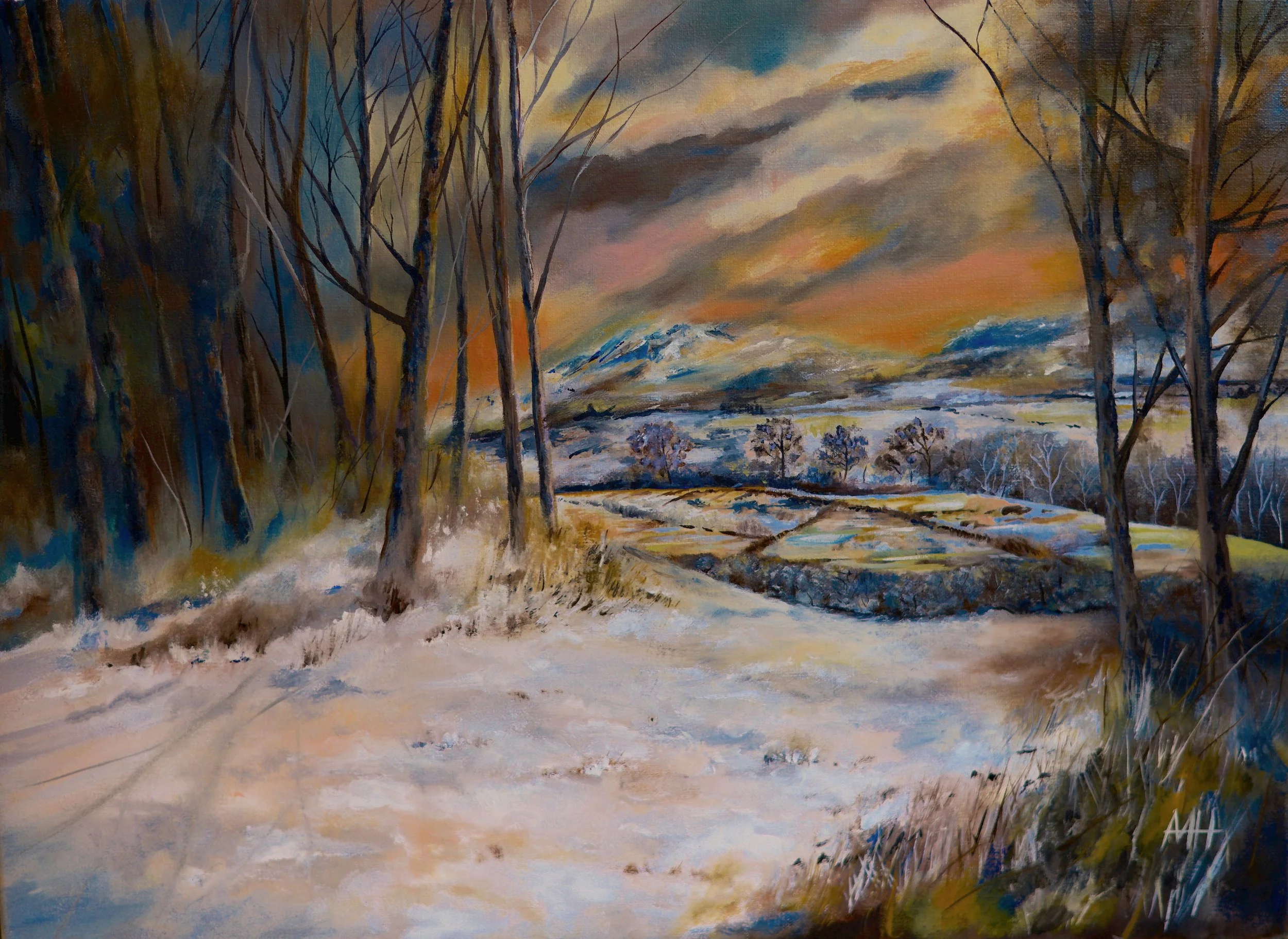 'Views Towards The Campsies'
W50cm x H40cm £95 