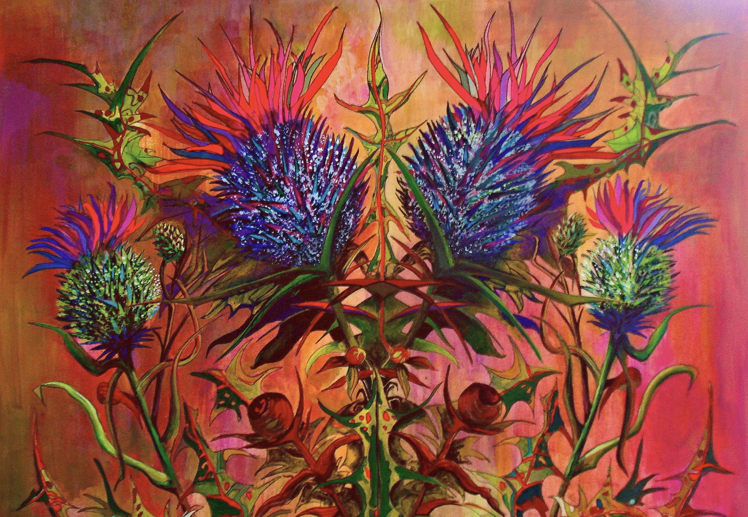 'Thistles in Symmetry'
W50cm x H33cm £79