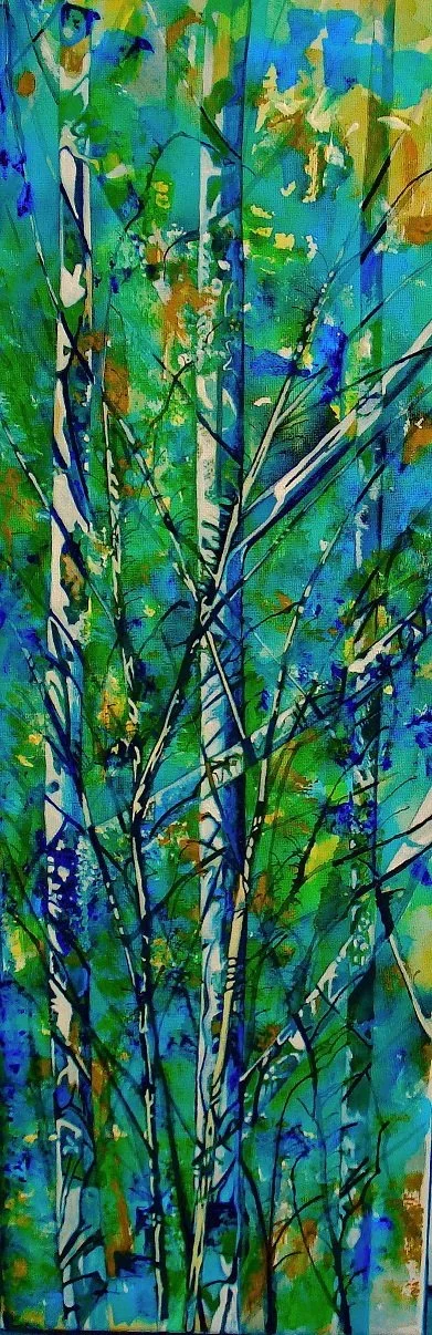 'Beech Tree in Blue'
W17cm x H50cm £49