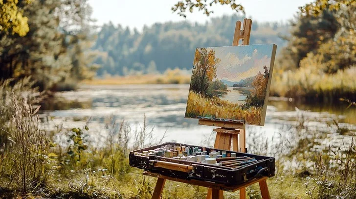 outdoor-painting-setup-stockcake.webp