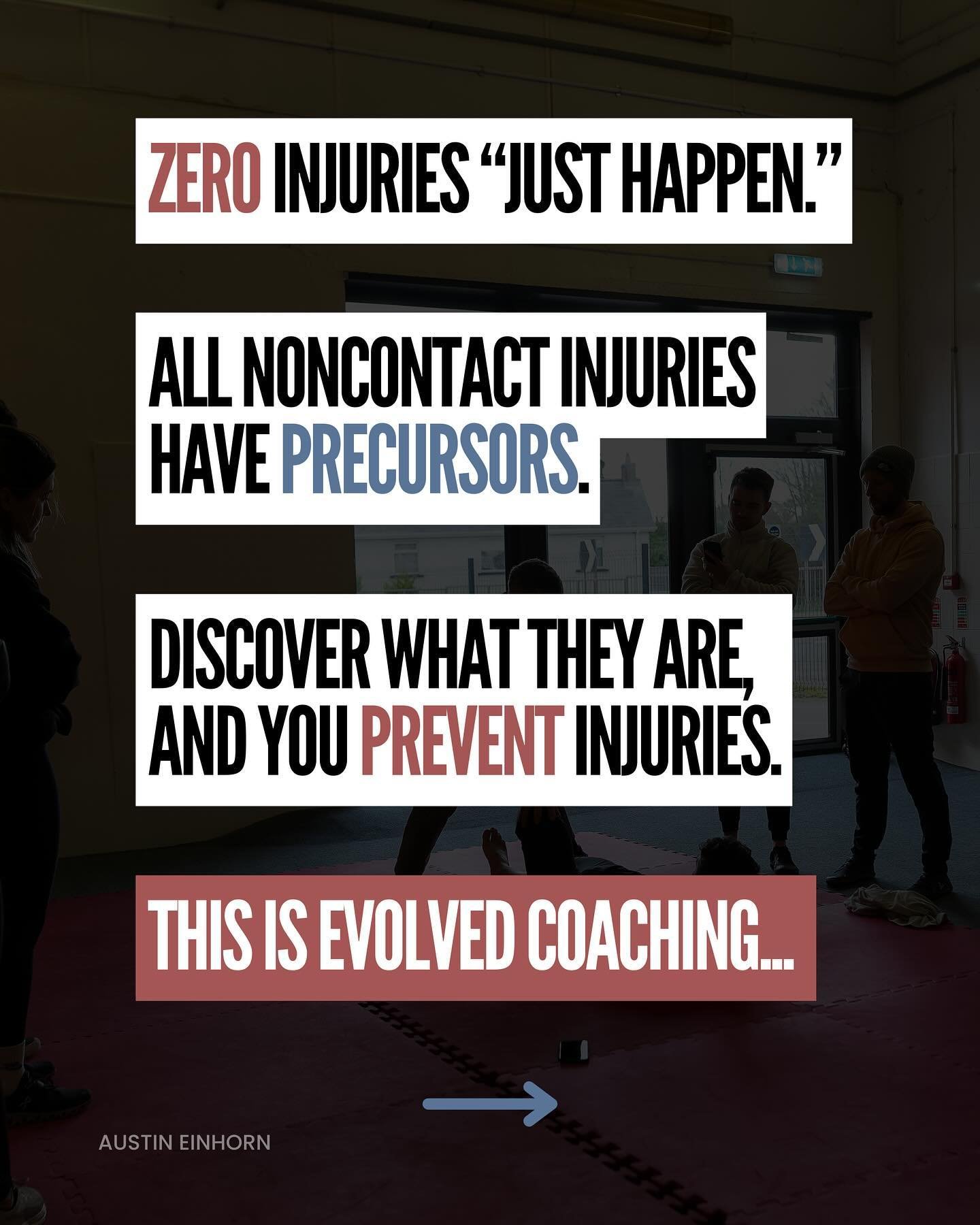 It&rsquo;s so much more than fancy-lookin movements. Evolved Coaching empowers you against noncontact injuries. 

You learn the critical thinking skills to get your athletes better radically fast&mdash;just see the case studies I&rsquo;ve posted rece