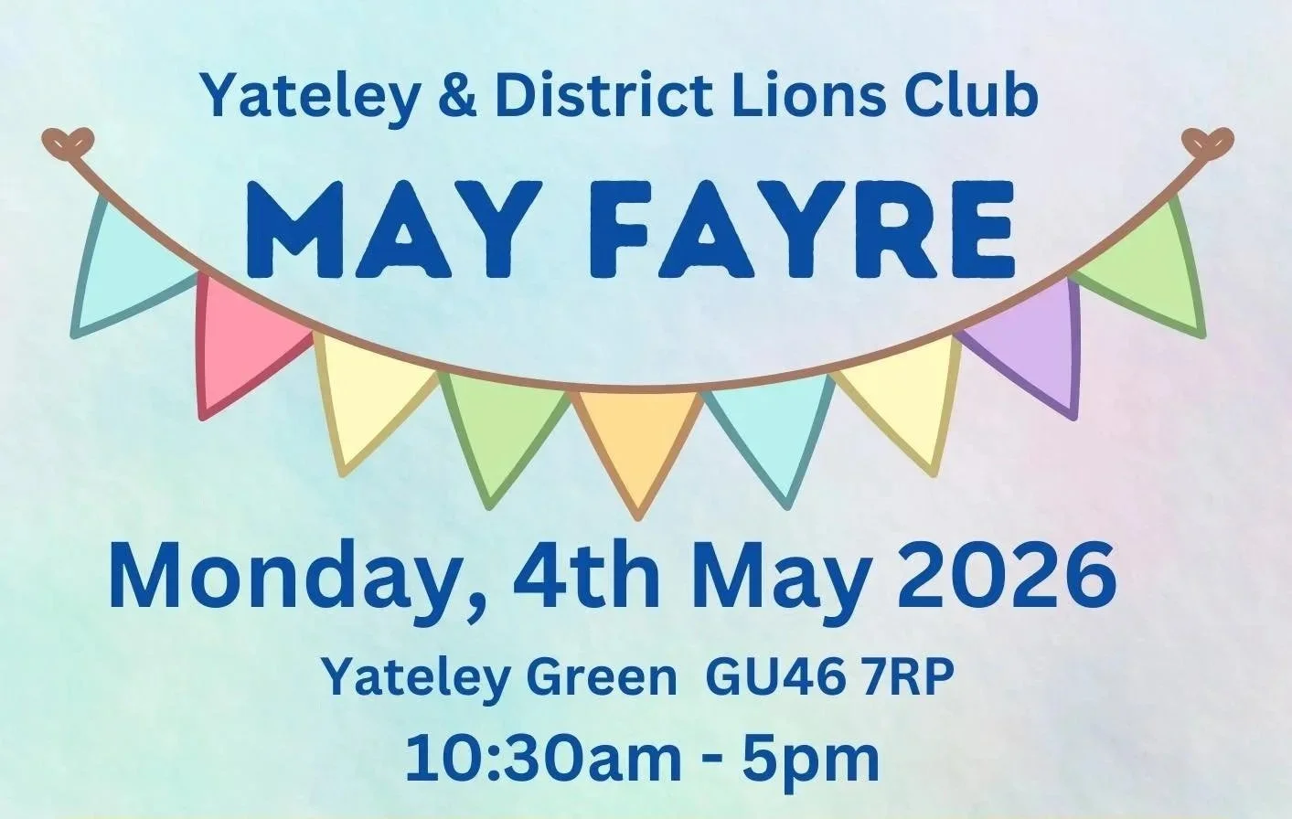 Yateley Lions May Fayre 2026
