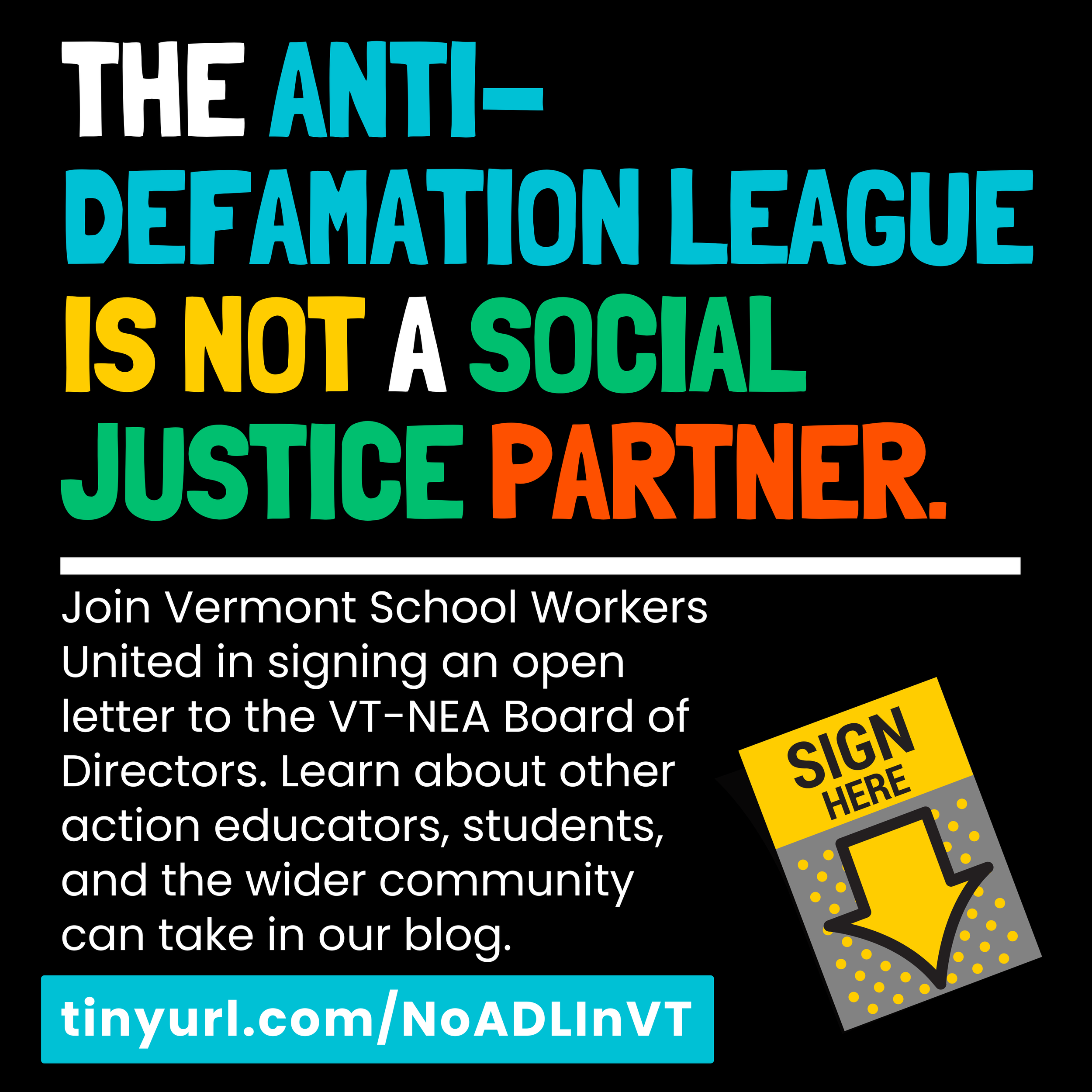 The ADL is not a Social Justice Partner.