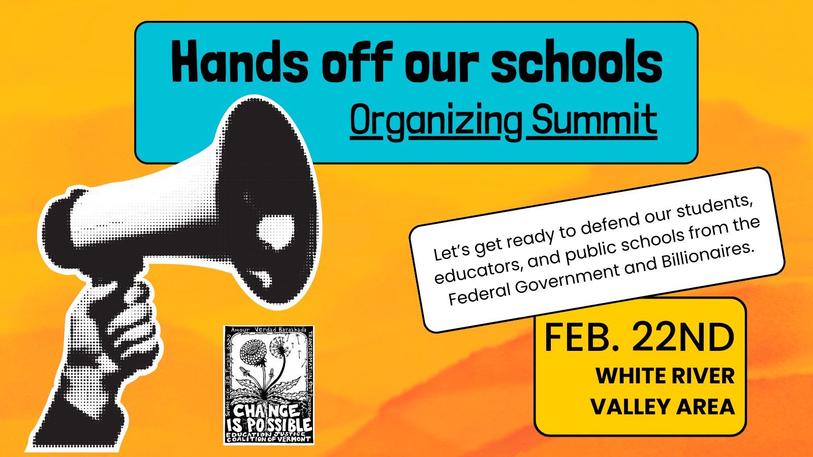 Hands off our Schools Organizing Summit