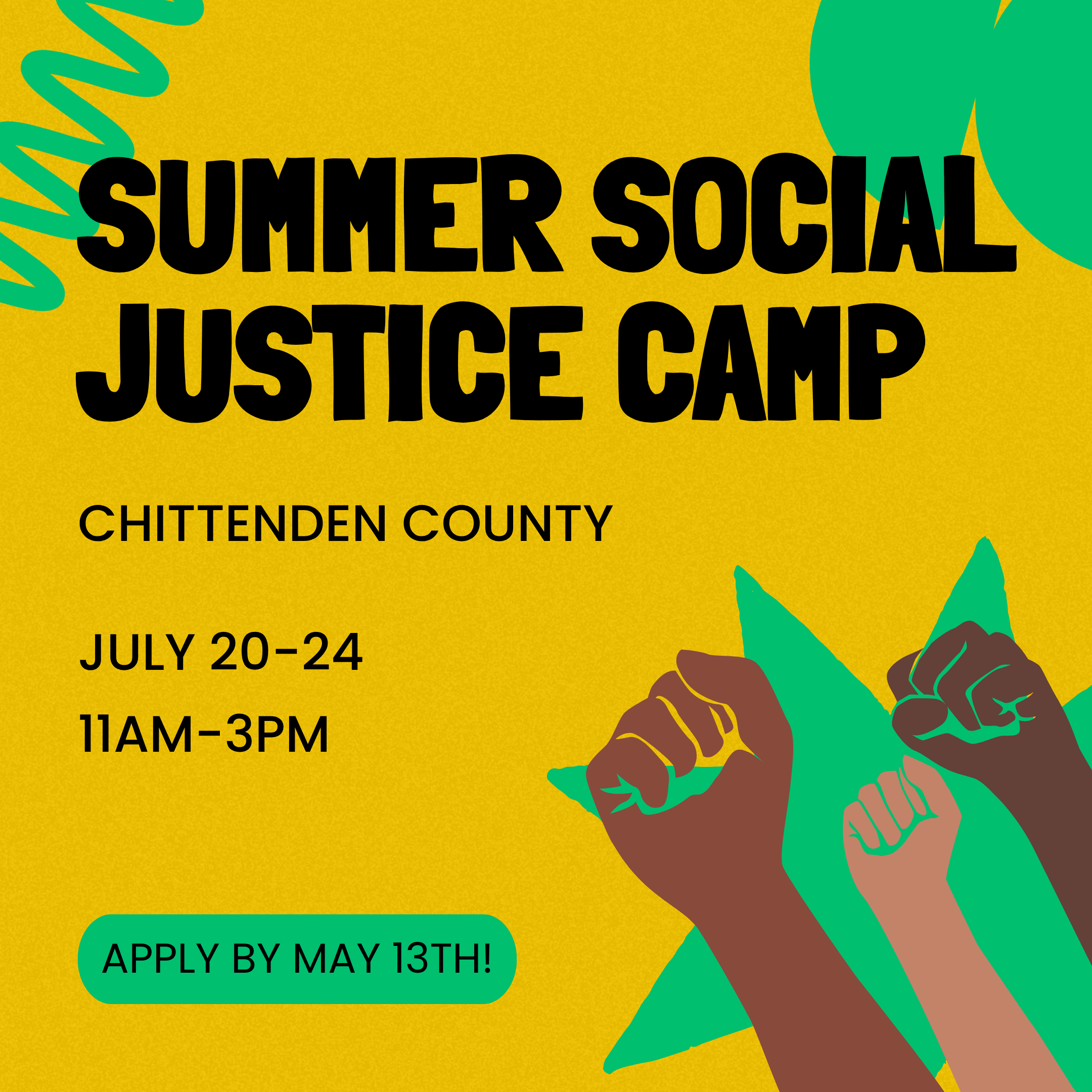 Summer Social Justice Camp (Chittenden)