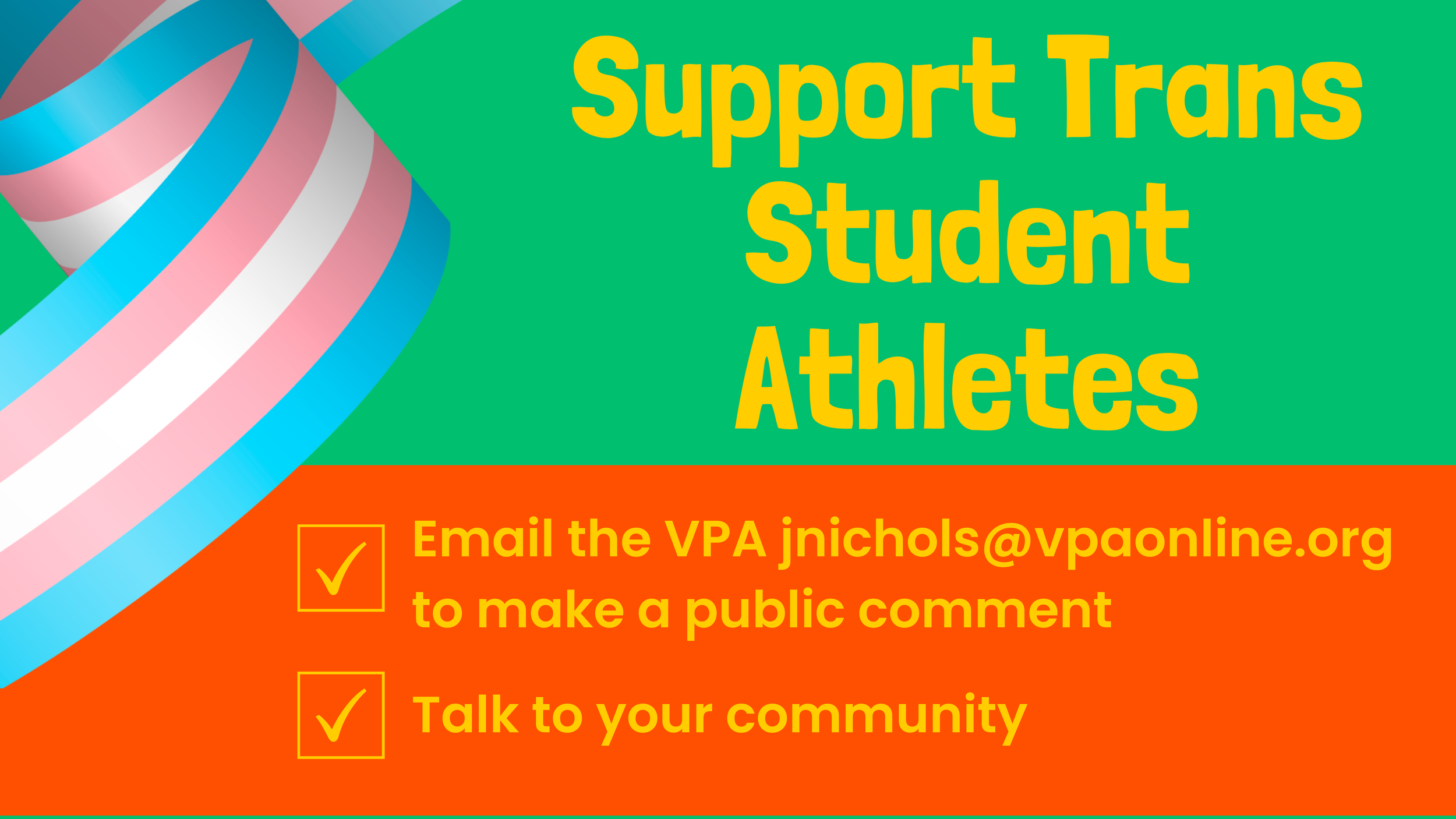 Support Trans Student Athletes — Education Justice Coalition of Vermont