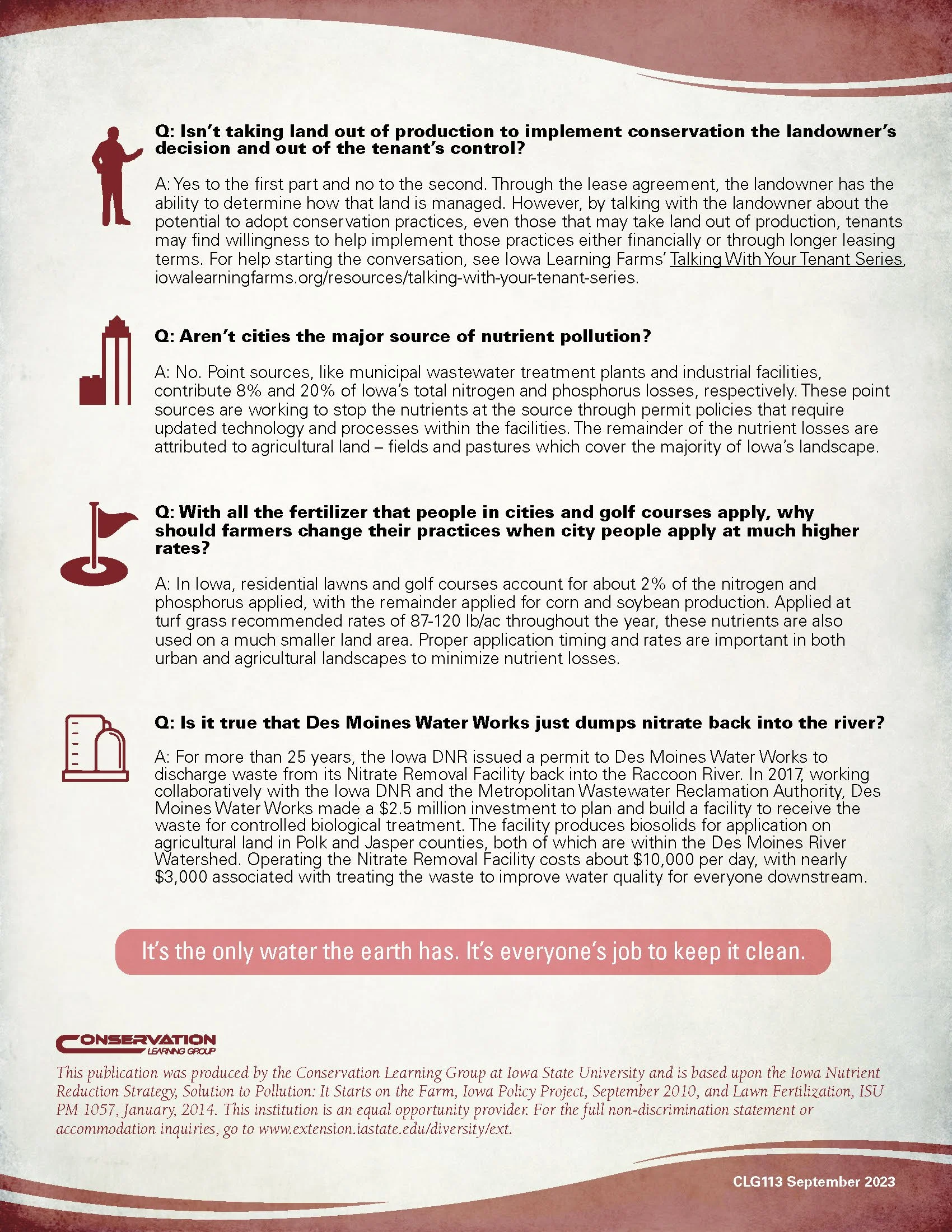 Iowa Nutrient Reduction Strategy Frequently Asked Questions Iowa