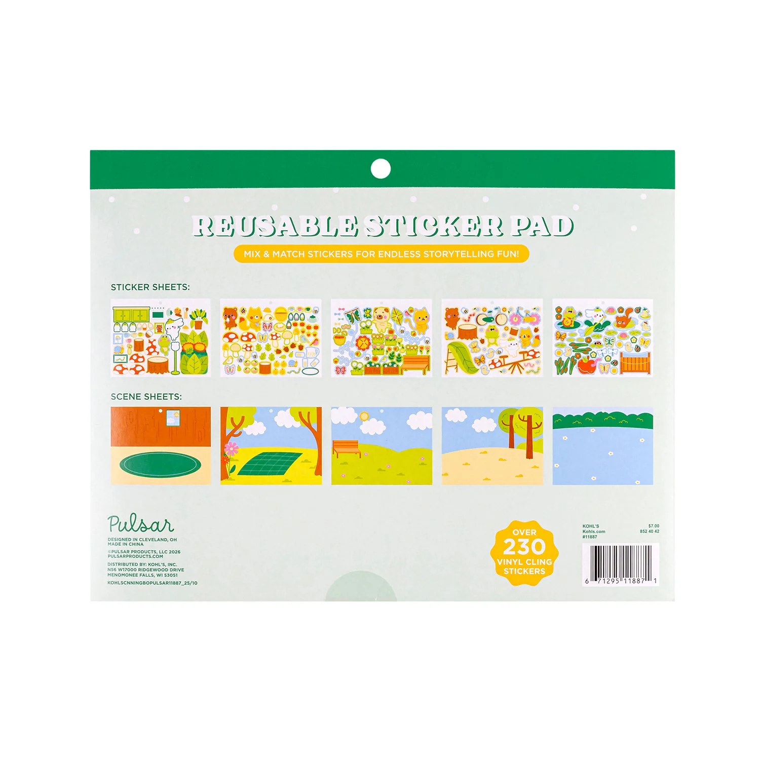 Reusable Sticker Pad Back Cover