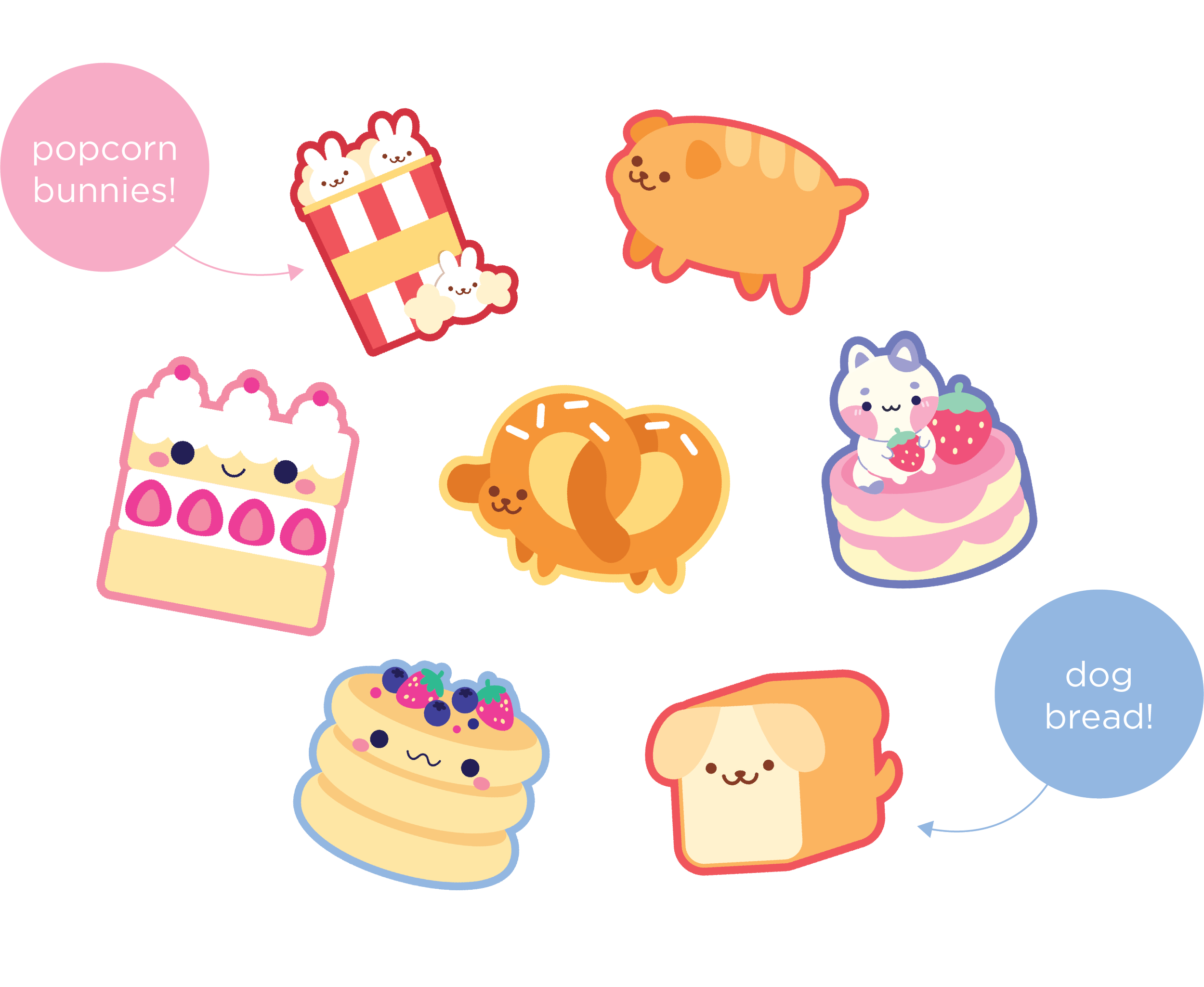 Food Vinyl Stickers