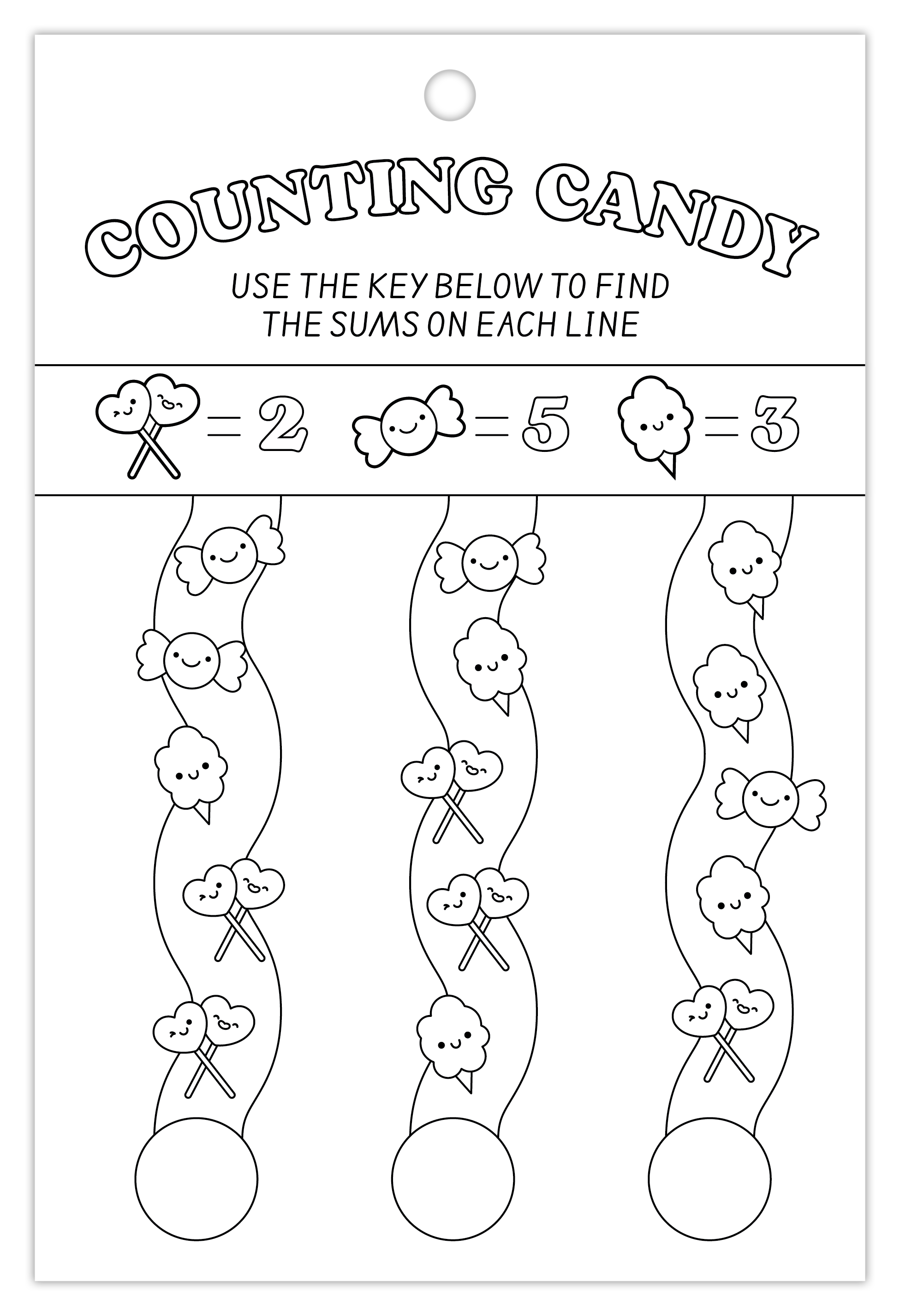 Mess Free Activity Book B&W Page 3