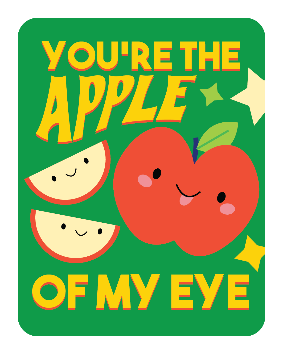 Apple Lunch Letter Card