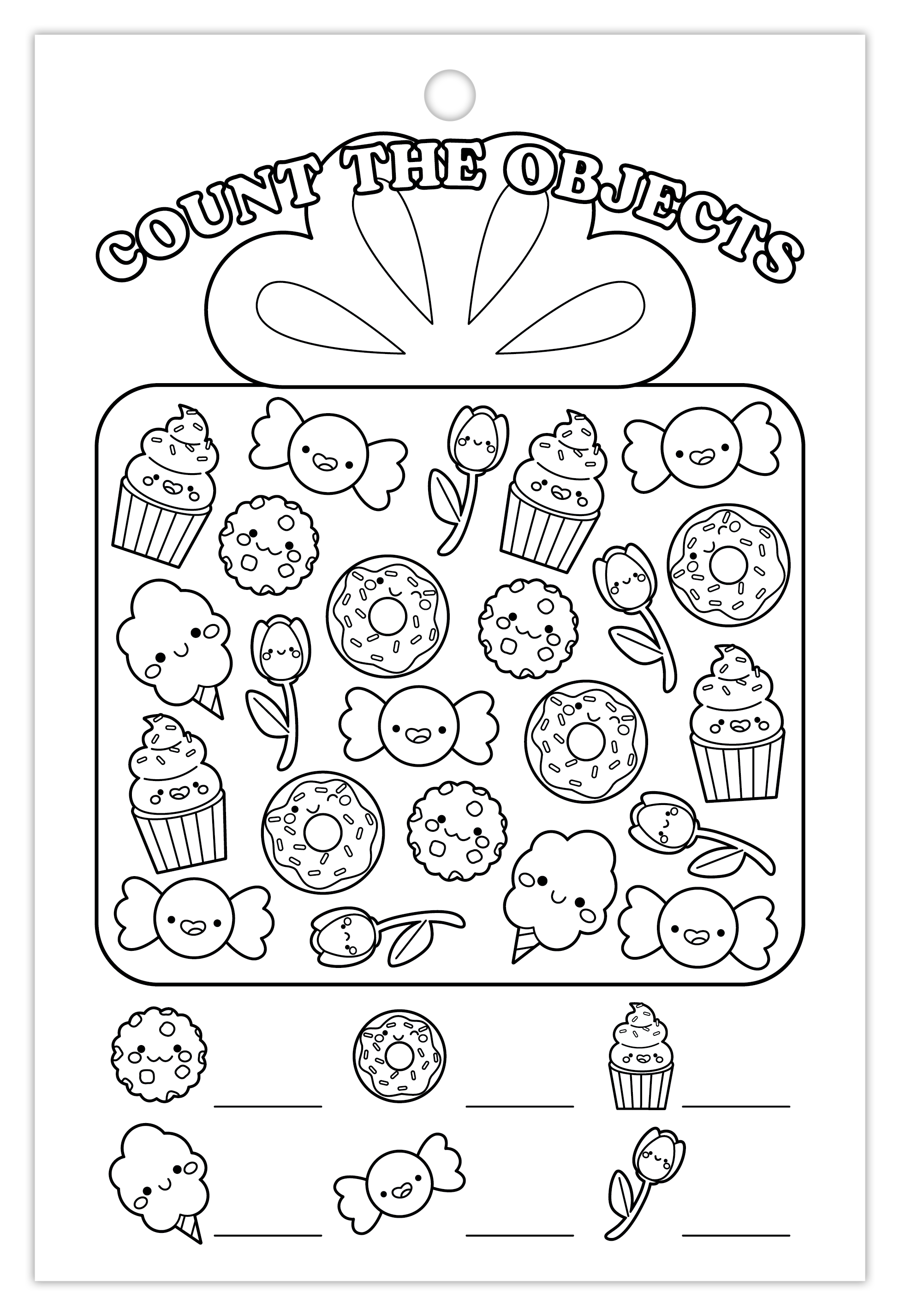 Mess Free Activity Book B&W Page 2
