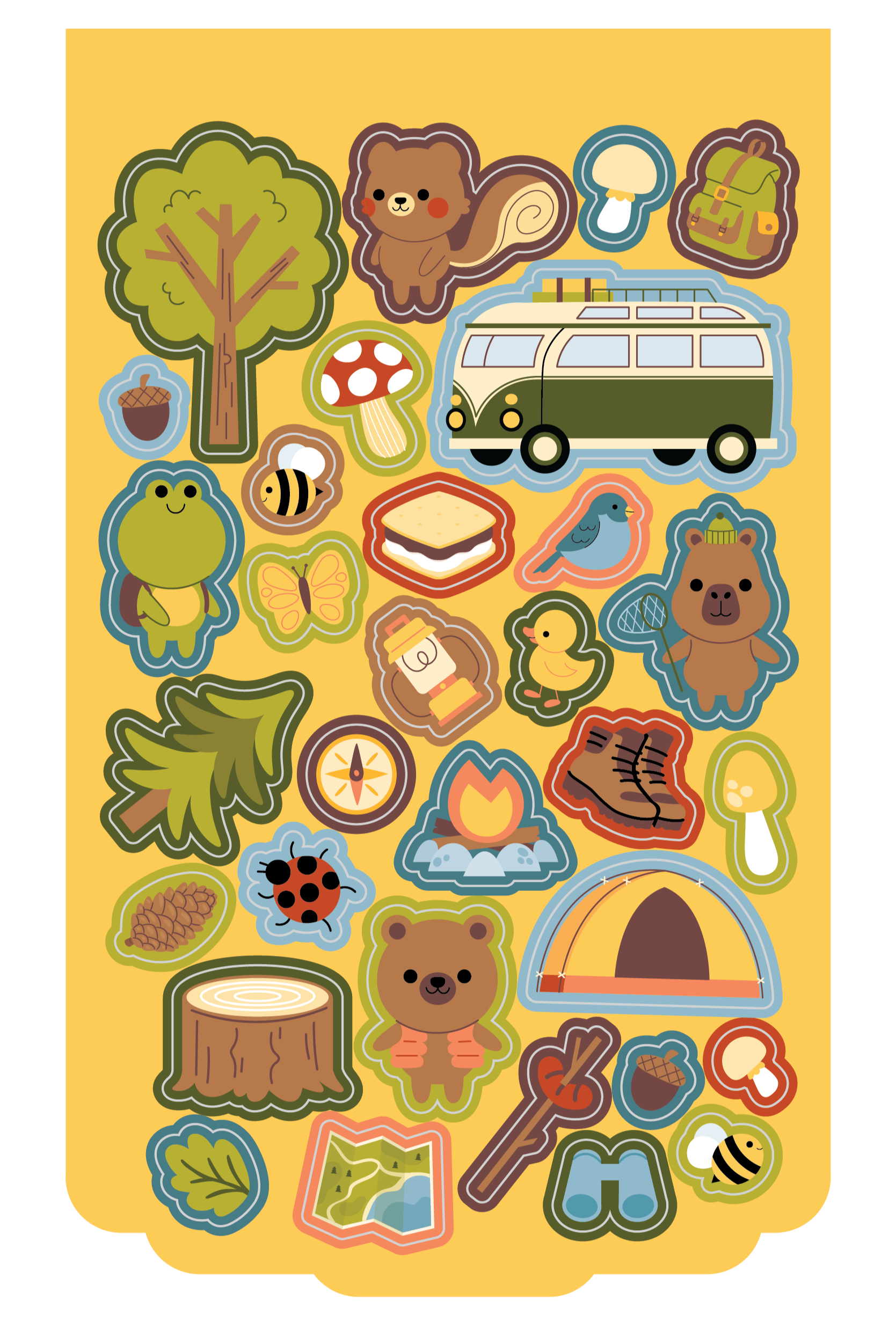 Die Cut Activity Book Sticker Page